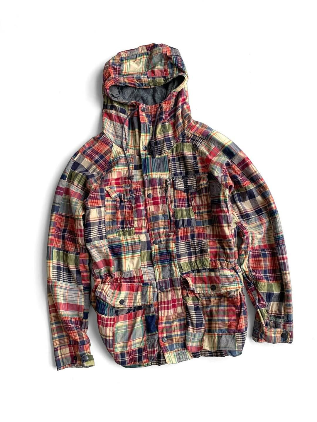 Ralph Lauren Denim & Supply Patchwork Madras Parka Hoodie