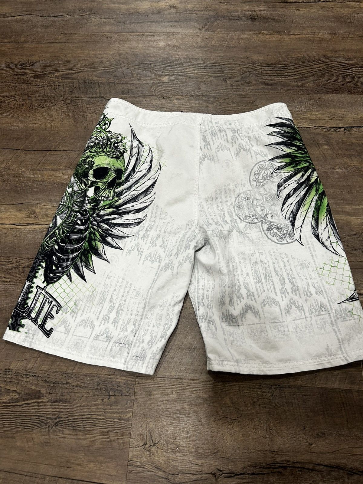 Affliction 🔫 MMA Elite Y2K Swim Shorts 🔫 Size US 32 / EU 48 - 5 Thumbnail