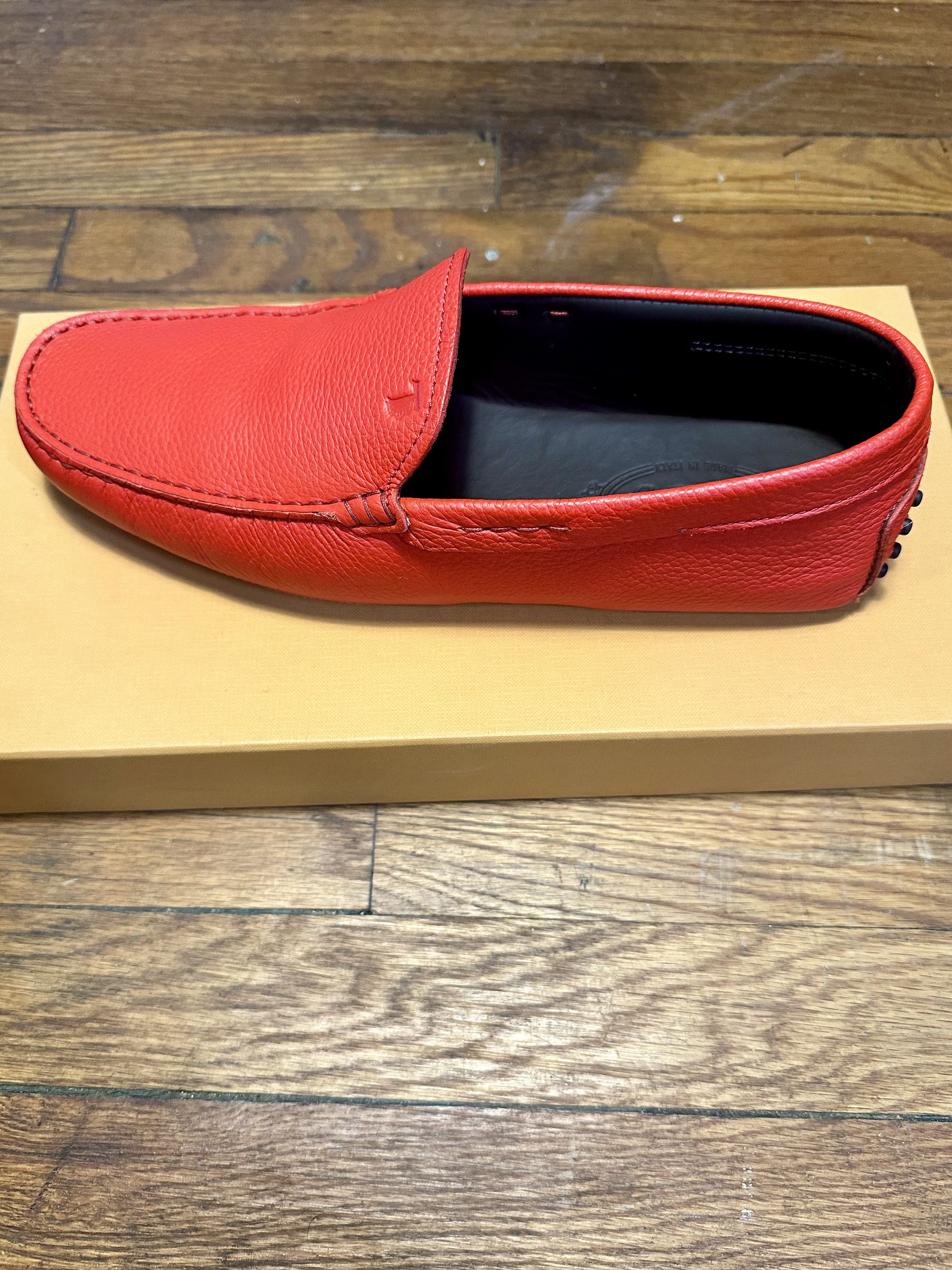 Tod's Tod's | Gommino Nuovo Leather Moccasin Drivers | Red 8 / 41 Size US 8 / EU 41 - 5 Thumbnail