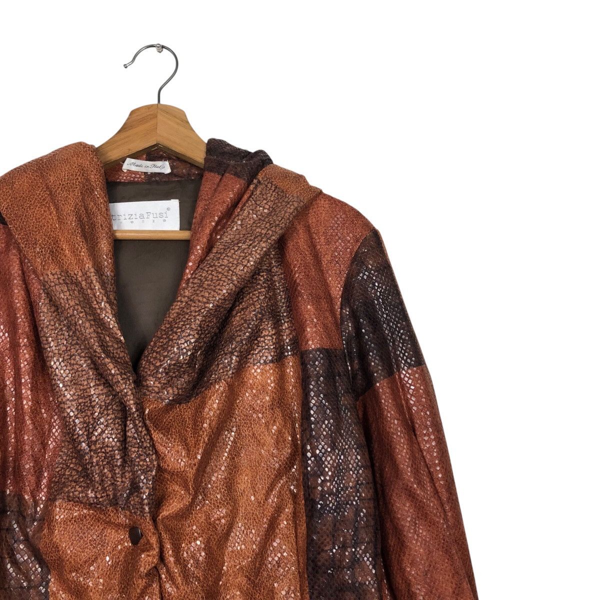 Vintage 📌Vintage Snake Skin Design Chore Jacket PatriziaFusi Italy Size US M / EU 48-50 / 2 - 8 Thumbnail