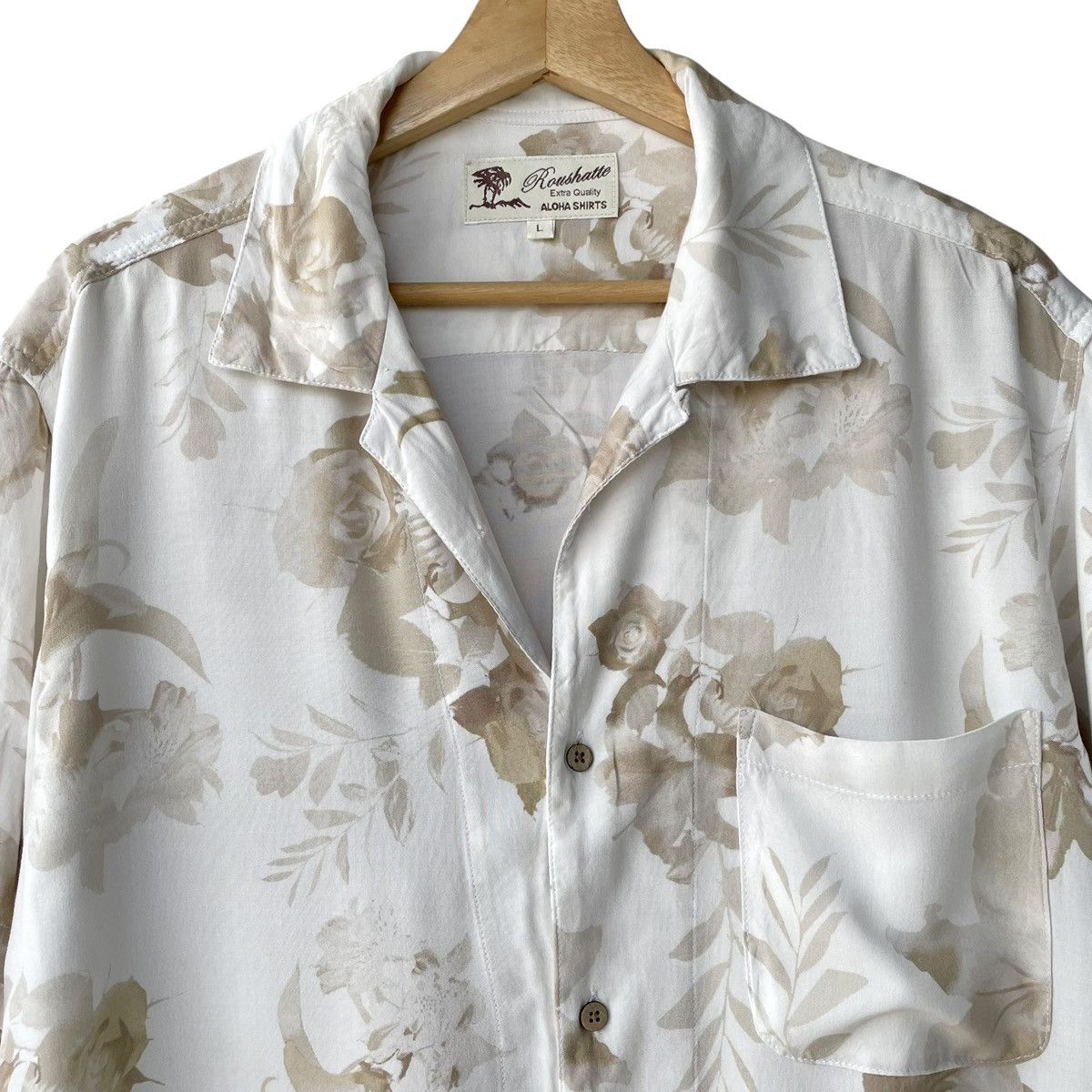Japanese Brand Roushatte Japan Rayon Floral Hawaiian Shirt Size US L / EU 52-54 / 3 - 3 Thumbnail