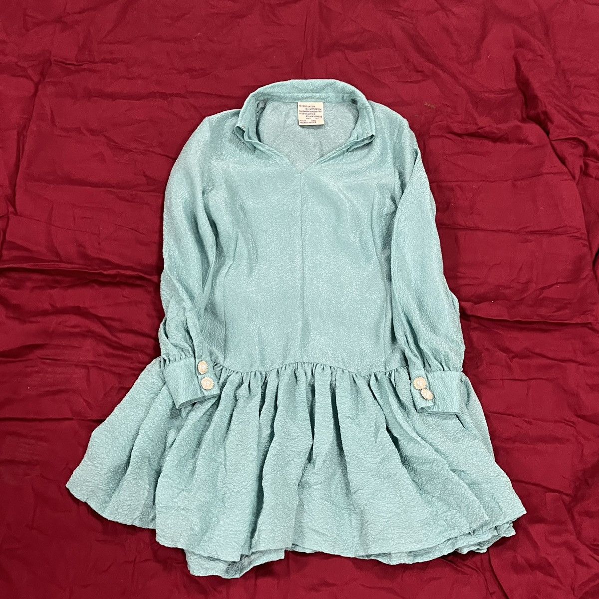 Baum und Pferdgarten Baum Und Pferdgarten Blue silk dress with buttons Size XS / US 0-2 / IT 36-38 - 1 Thumbnail