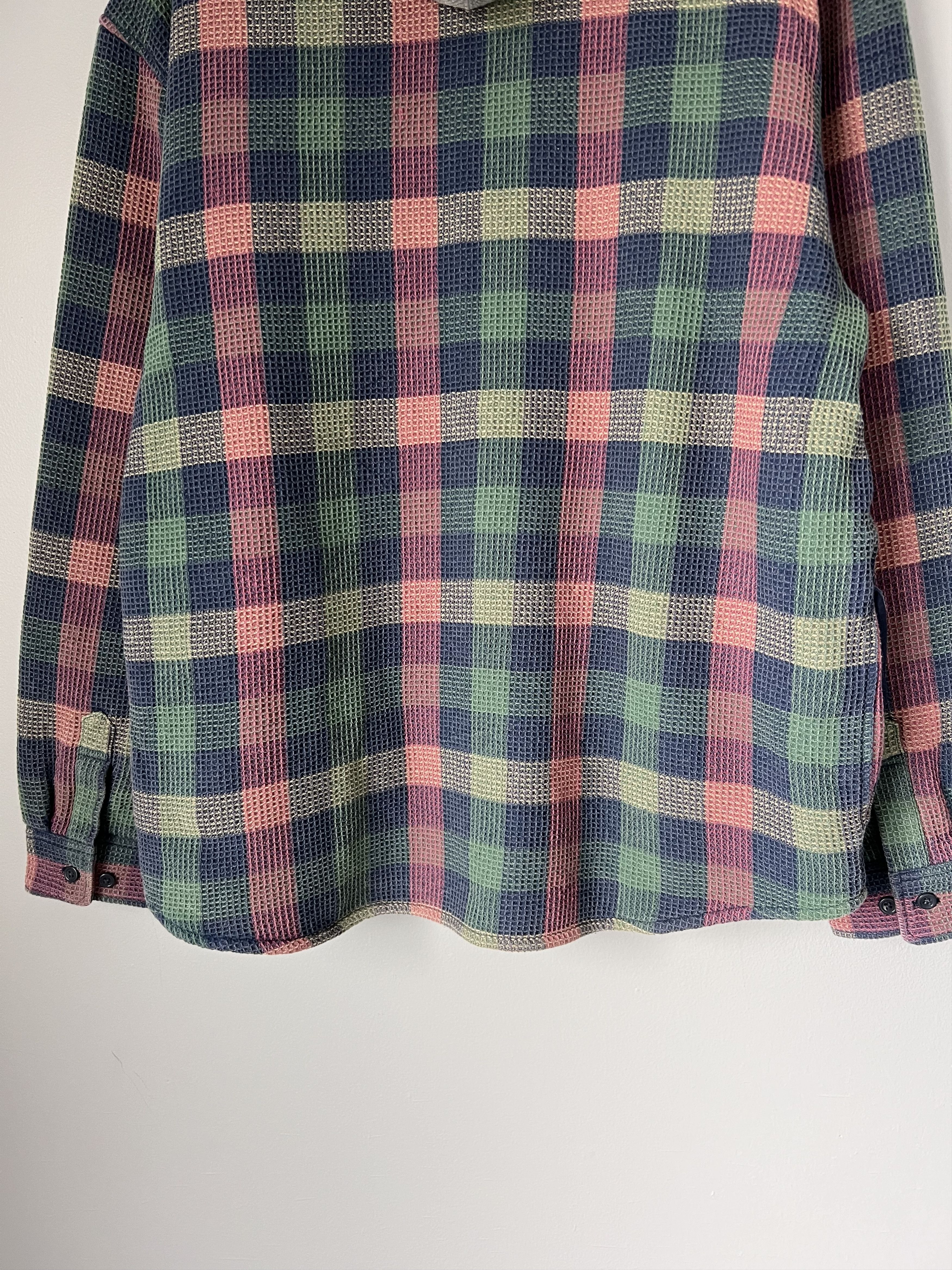 Supreme Supreme Waffle Plaid Hooded Shirt in Mulitcolor Size US L / EU 52-54 / 3 - 7 Thumbnail