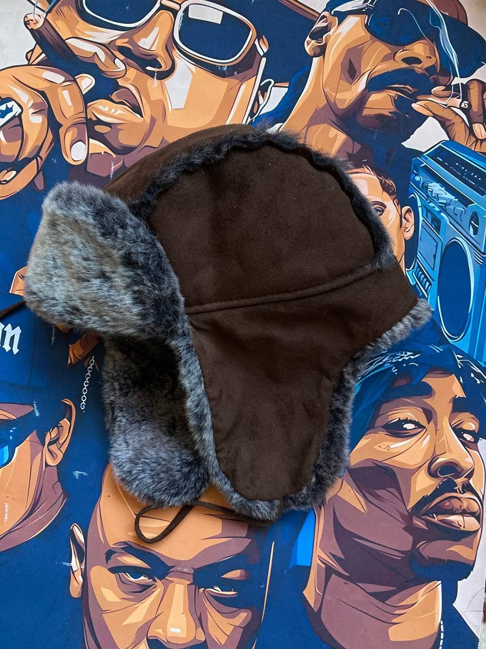 Japanese Brand × Vintage y2K Faux Ushanka Vintage Fuzzy Warm Trapper Cap Hat Size ONE SIZE - 2 Thumbnail