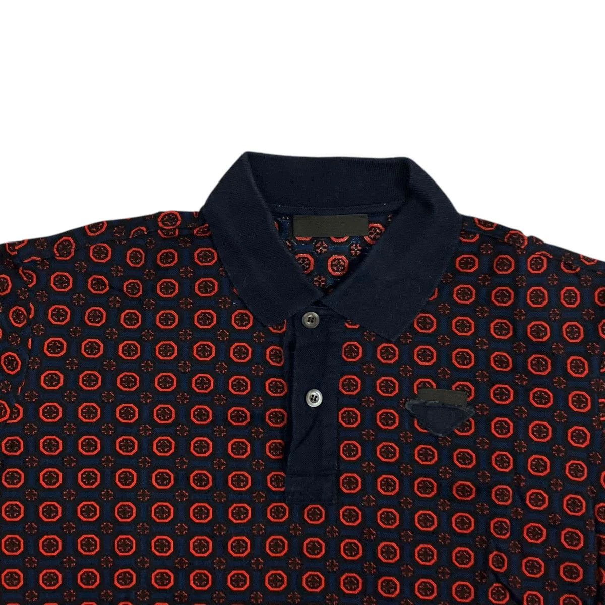 Prada Logo Polo Shirt Size L / US 10 / IT 46 - 2 Thumbnail