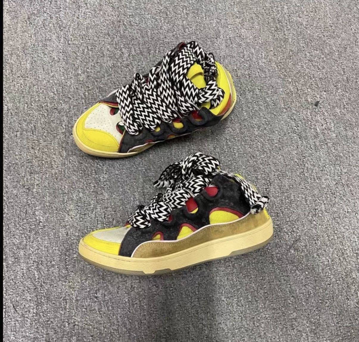 Lanvin LANVIN Yellow Curb Sneakers J40 Size US 9.5 / EU 42-43 - 3 Thumbnail