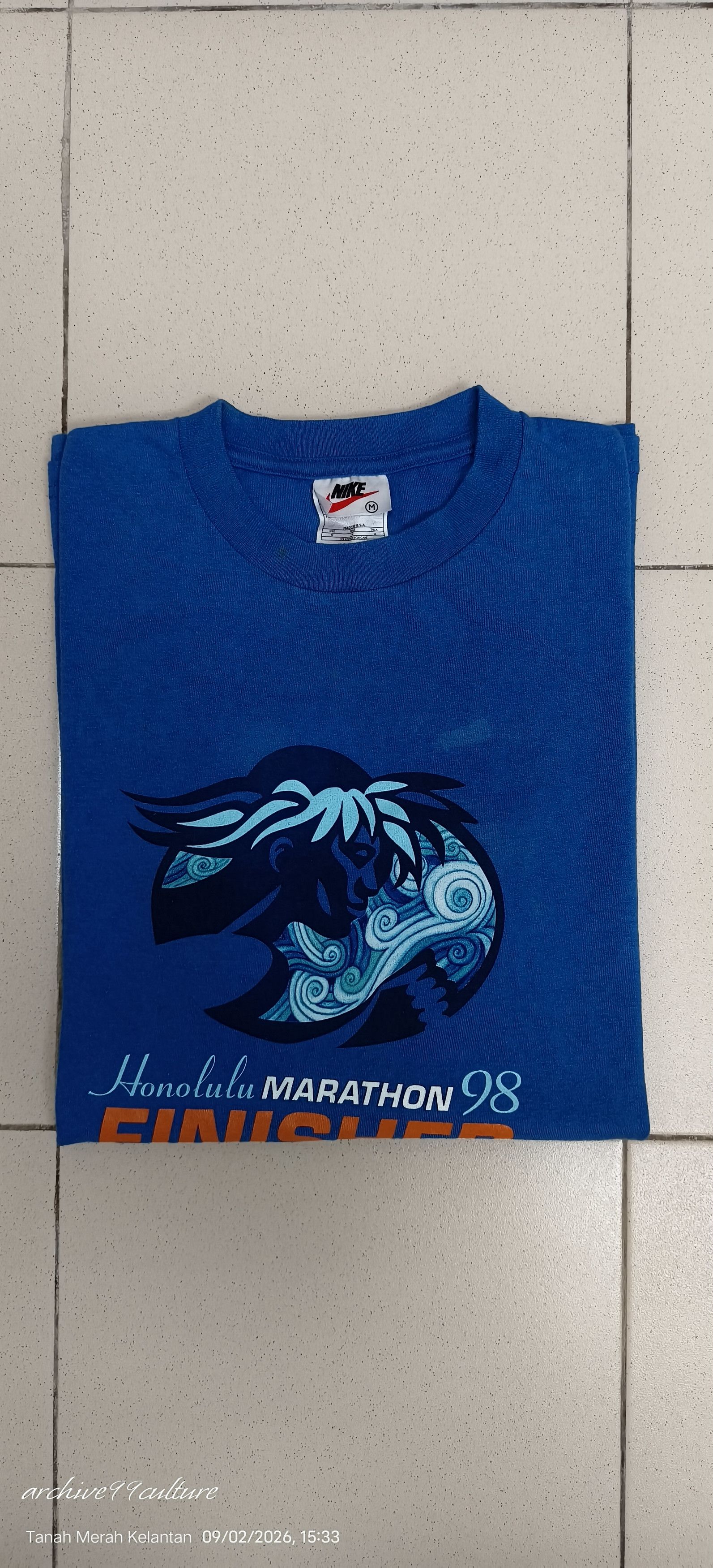 Nike VINTAGE 90s Nike Honolulu Marathon 1998 Finisher USA Size US M / EU 48-50 / 2 - 10 Thumbnail