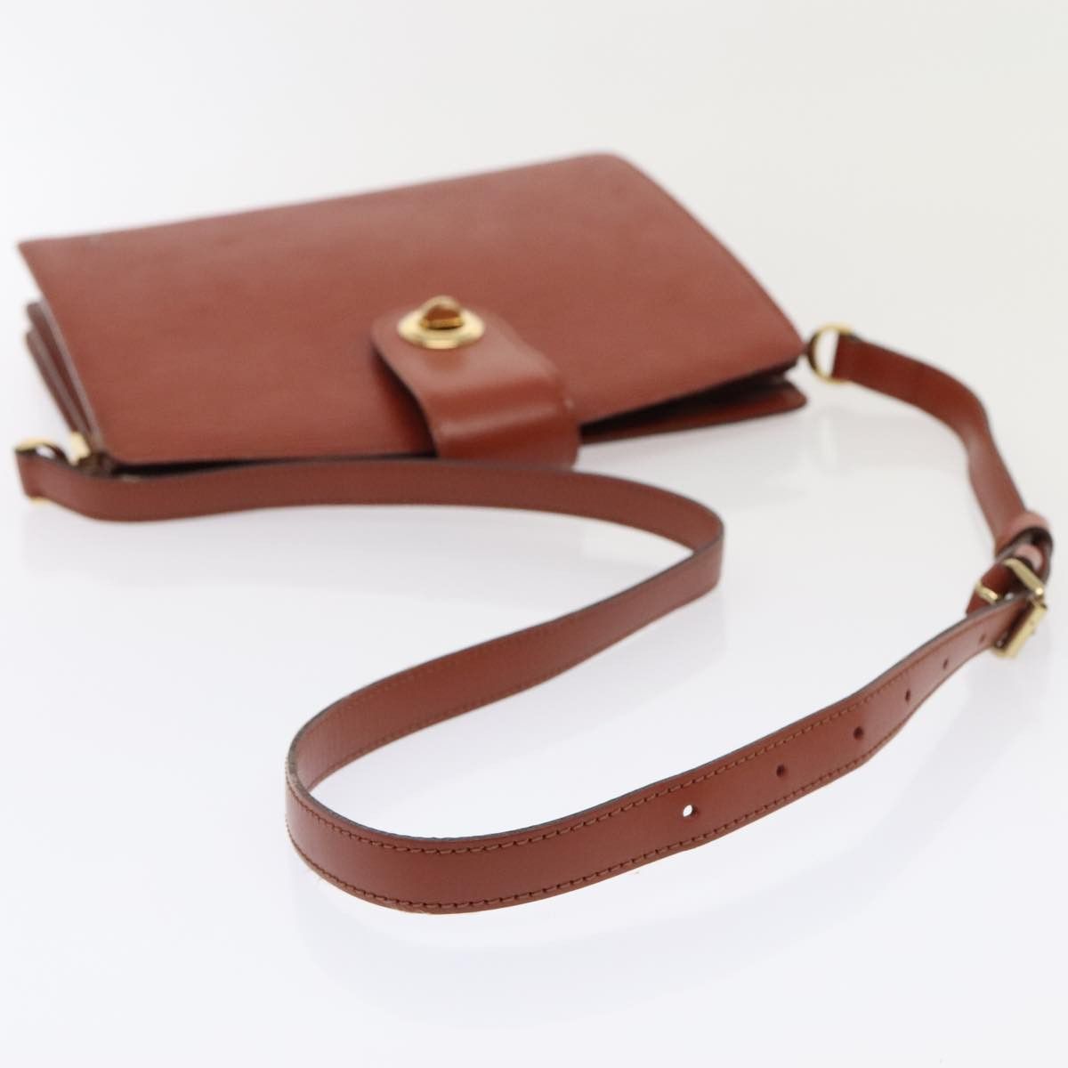 Louis Vuitton LOUIS VUITTON Epi Capuchin Shoulder Bag Brown M52343 Size ONE SIZE - 7 Thumbnail