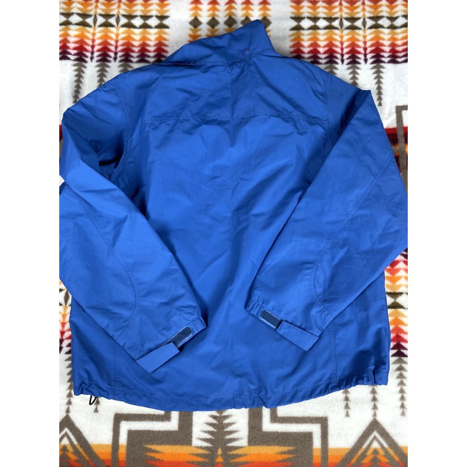 Lands' End VINTAGE Lands End Blue Mens Windbreaker Rain Jacket L Size US L / EU 52-54 / 3 - 2 Thumbnail