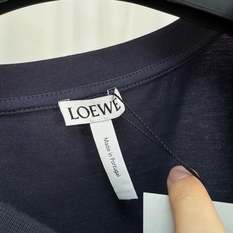 Loewe LOEWE Dark blue embroidered Logo short sleeves Size US XS / EU 42 / 0 - 5 Thumbnail