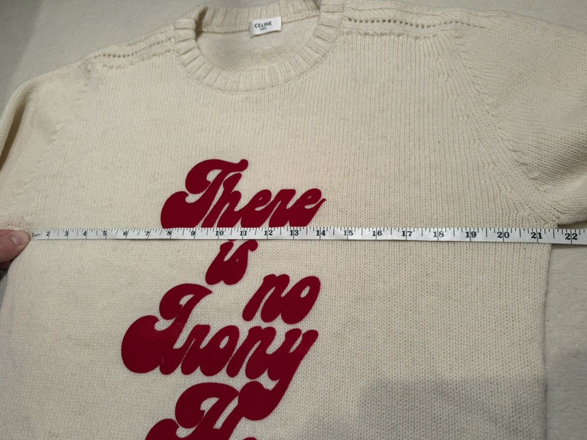 Celine SS20 Celine Hedi David Kramer irony sweater cashmere XL logo Size US XL / EU 56 / 4 - 6 Thumbnail