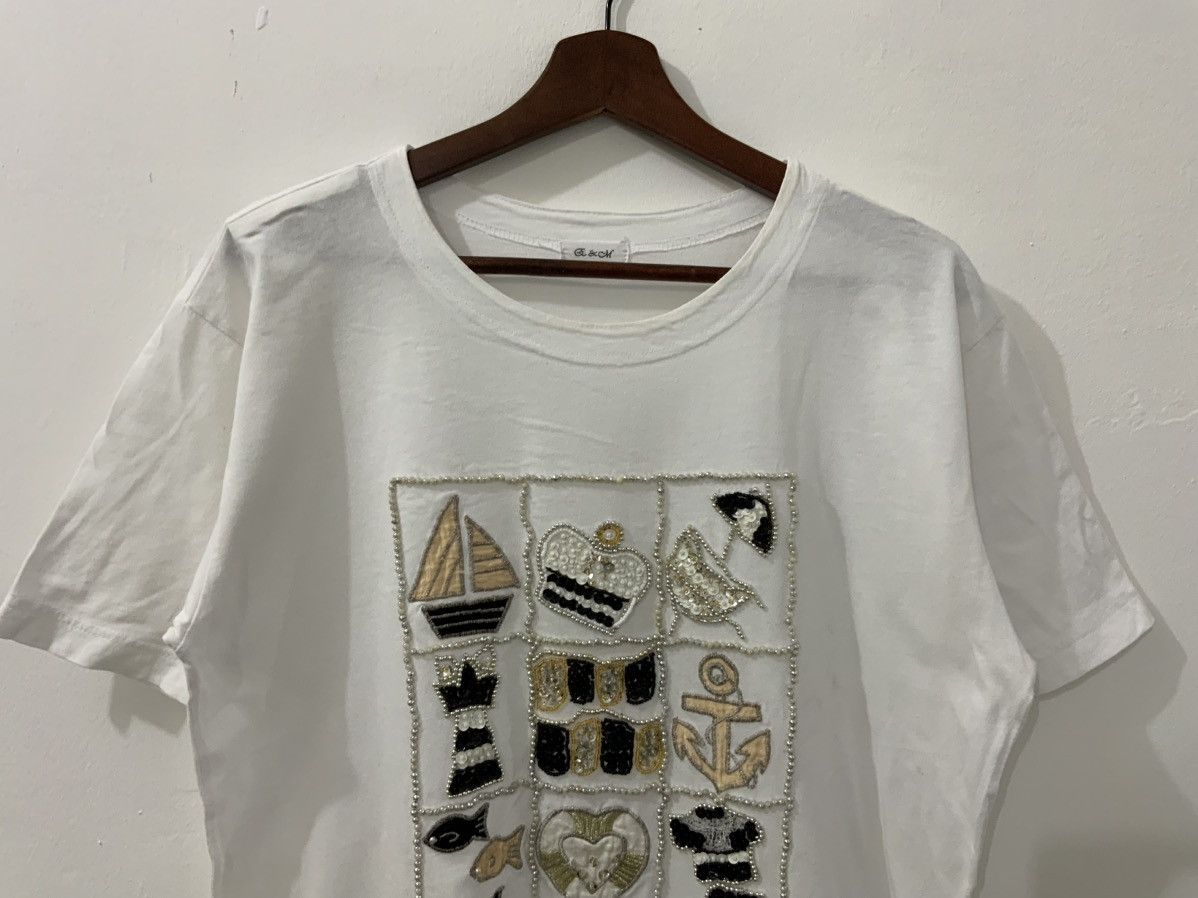 If Six Was Nine L & M Paradise White Tee Size US L / EU 52-54 / 3 - 3 Thumbnail