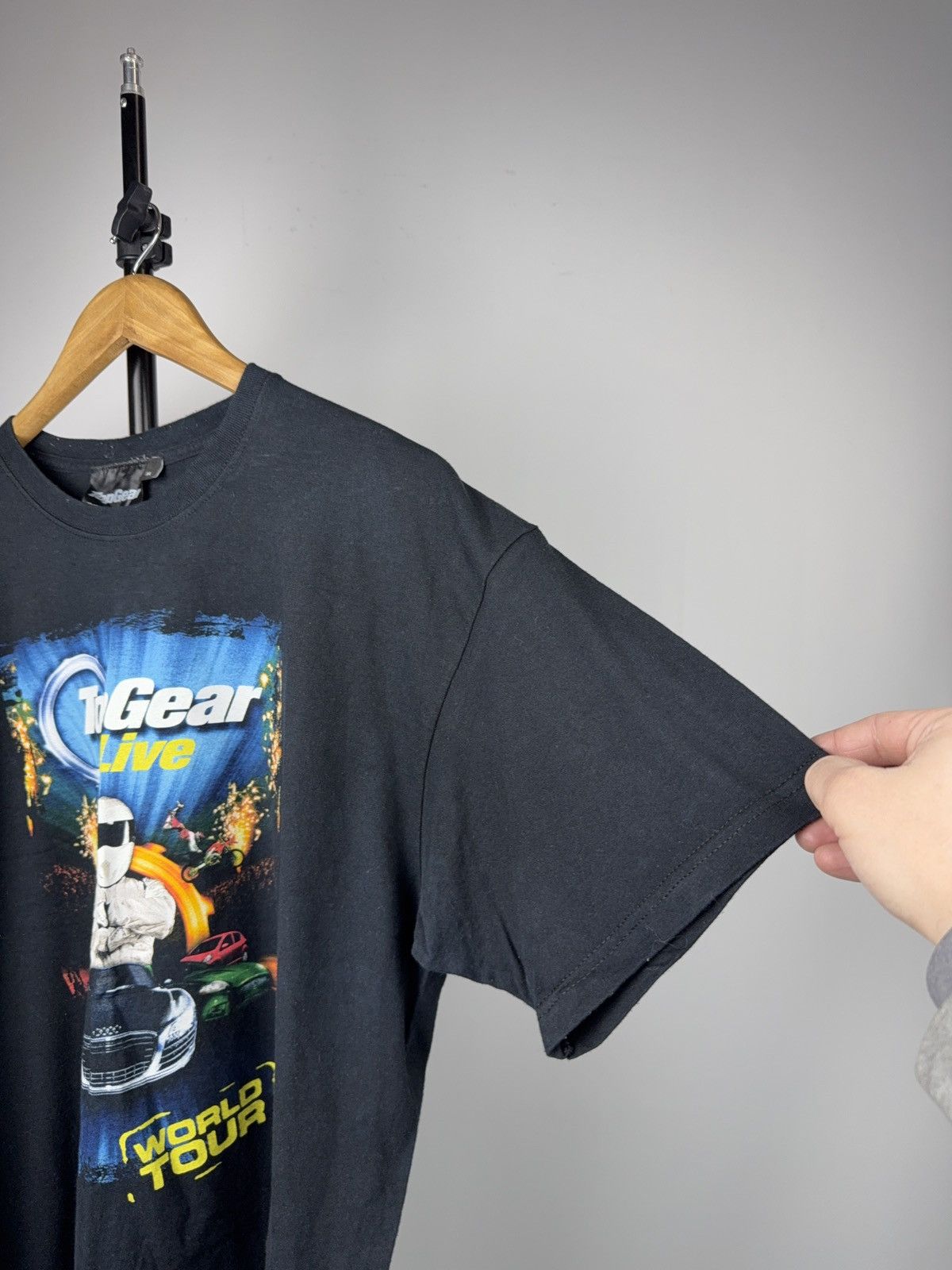 Vintage 00s Vintage 2008 Top Gear Live World Tour Graphic T-Shirt XL Size US XL / EU 56 / 4 - 8 Thumbnail