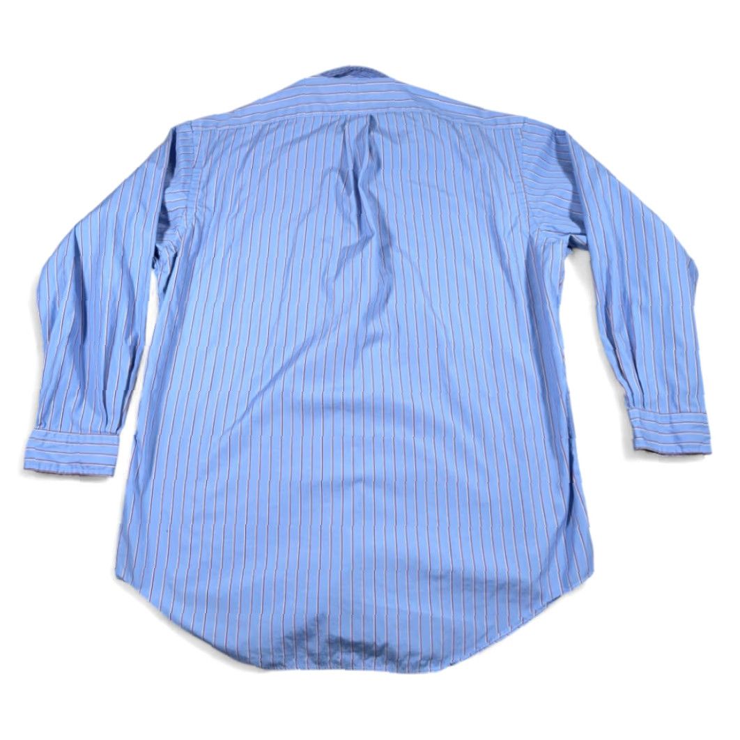 Ralph Lauren VINTAGE Ralph Lauren Shirt Adult L Blue Striped Classic Fit Pony Logo Y2K Size US L / EU 52-54 / 3 - 3 Thumbnail