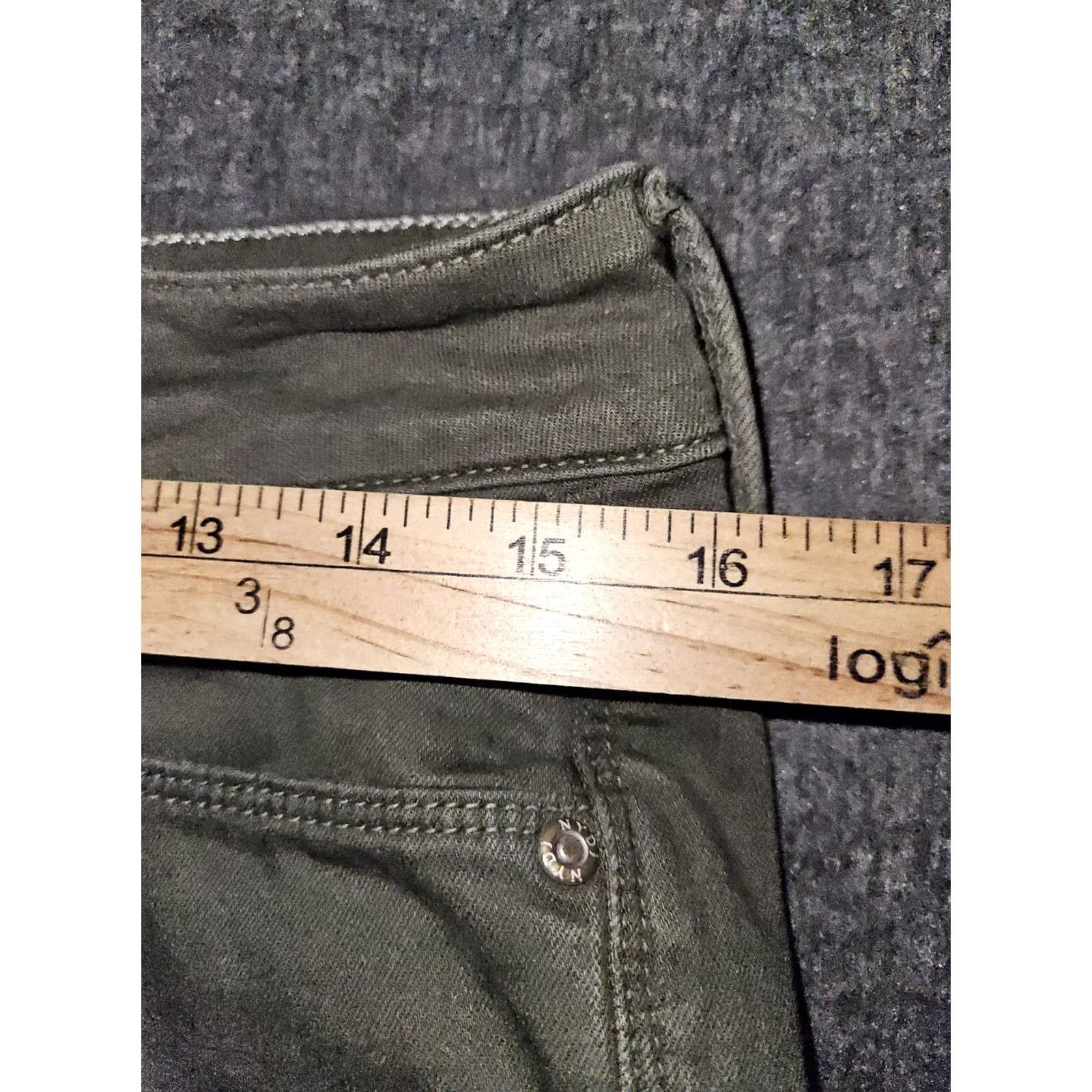 NYDJ NYDJ Jeans Women's 6 Olive Green Mid Rise Ankle NYDJ Alina Convertible Denim Size 28" / US 6 / IT 42 - 4 Thumbnail