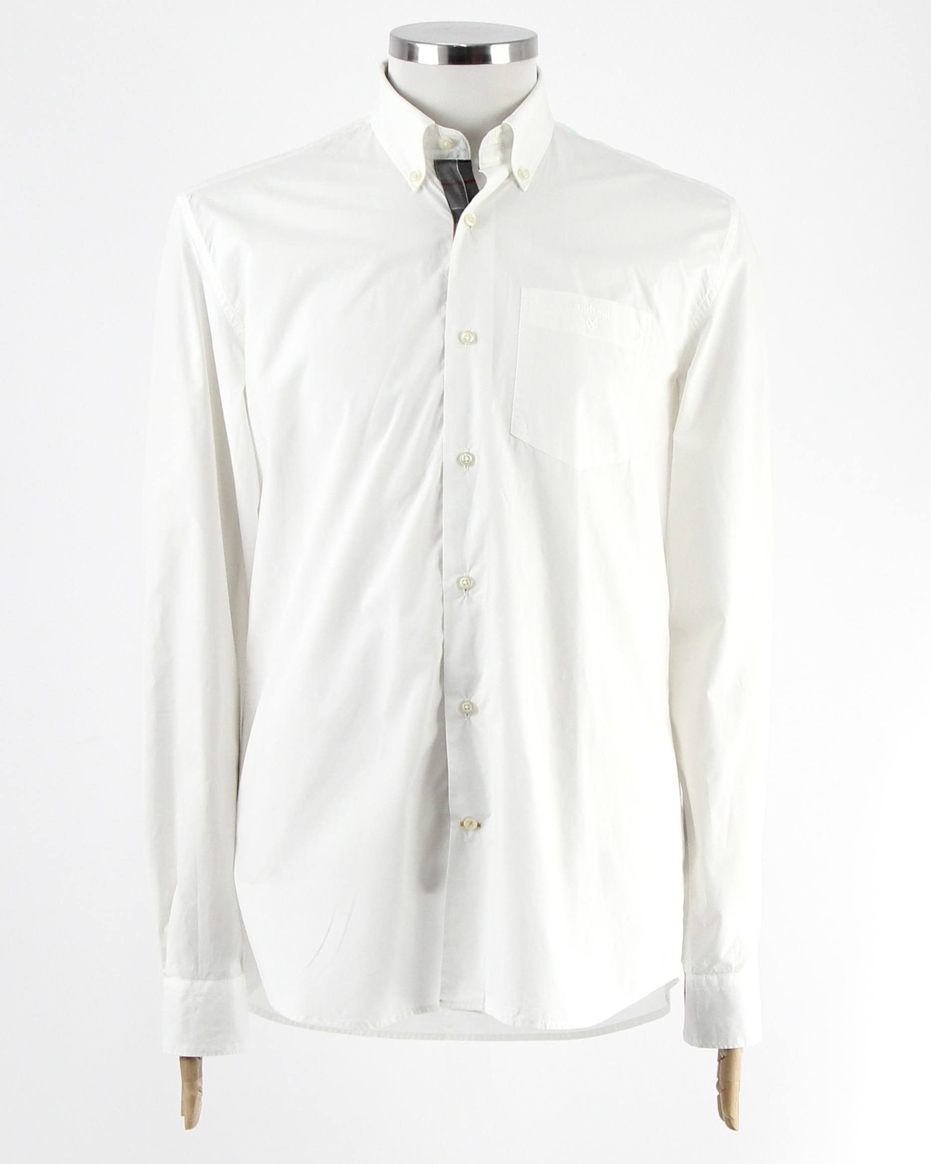 Barbour BARBOUR White shirt with logo Size US M / EU 48-50 / 2 - 1 Thumbnail