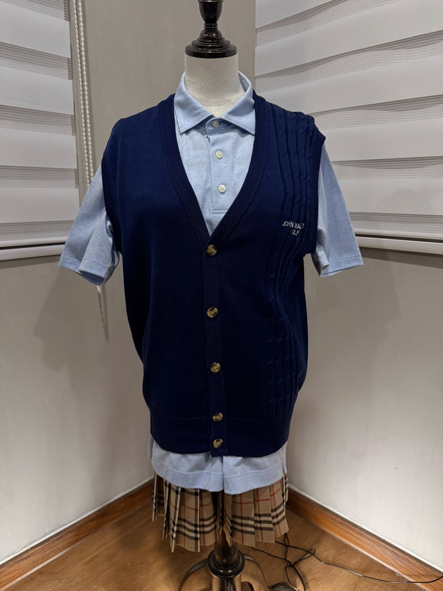 Japanese Brand vintage JOHN R MALOTT GOLF vest M 4130 Size 38R - 2 Thumbnail