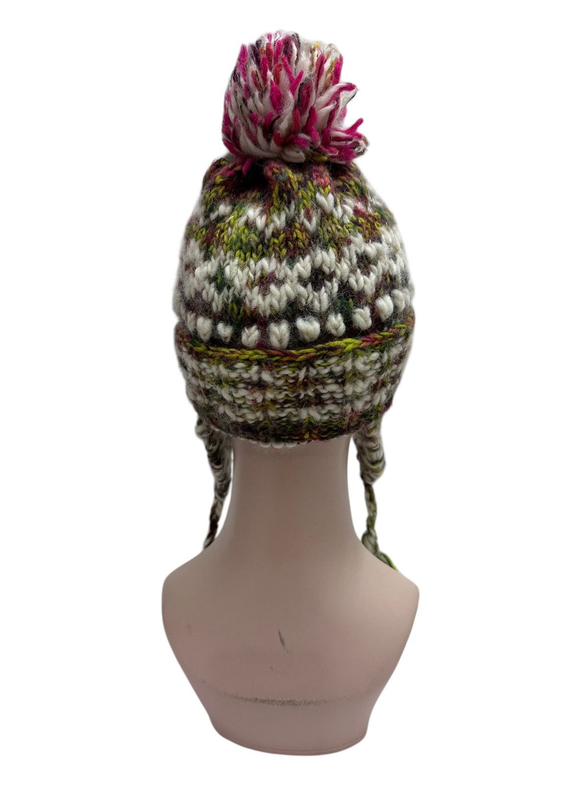 Beams Japan 🇯🇵 Beams Boy Wool Hand Knitted Earflap Beanie Japan Size ONE SIZE - 5 Thumbnail