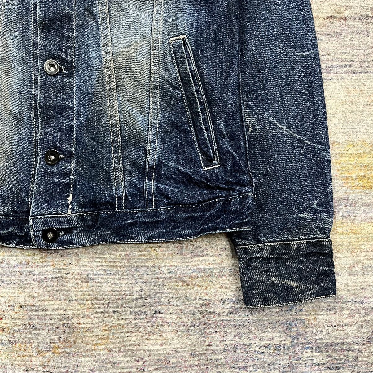 GOSTAR DE FUGA × If Six Was Nine × Le Grande Bleu (L.G.B.) Fuga washed distressed denim jacket Size US XS / EU 42 / 0 - 5 Thumbnail