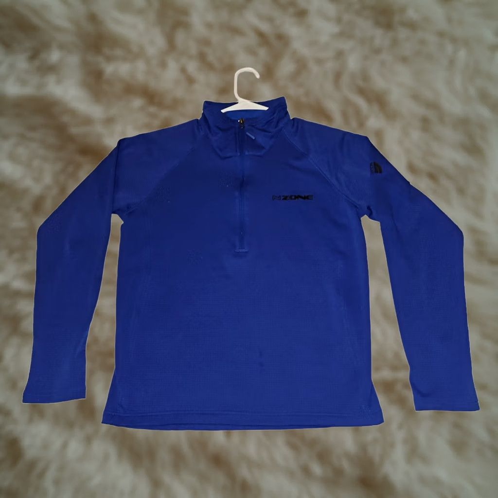The North Face The North Face Mock Neck Outdoors 1/2 Zip Long Sleeve Blue Medium Men's N Zone Size US M / EU 48-50 / 2 - 1 Thumbnail