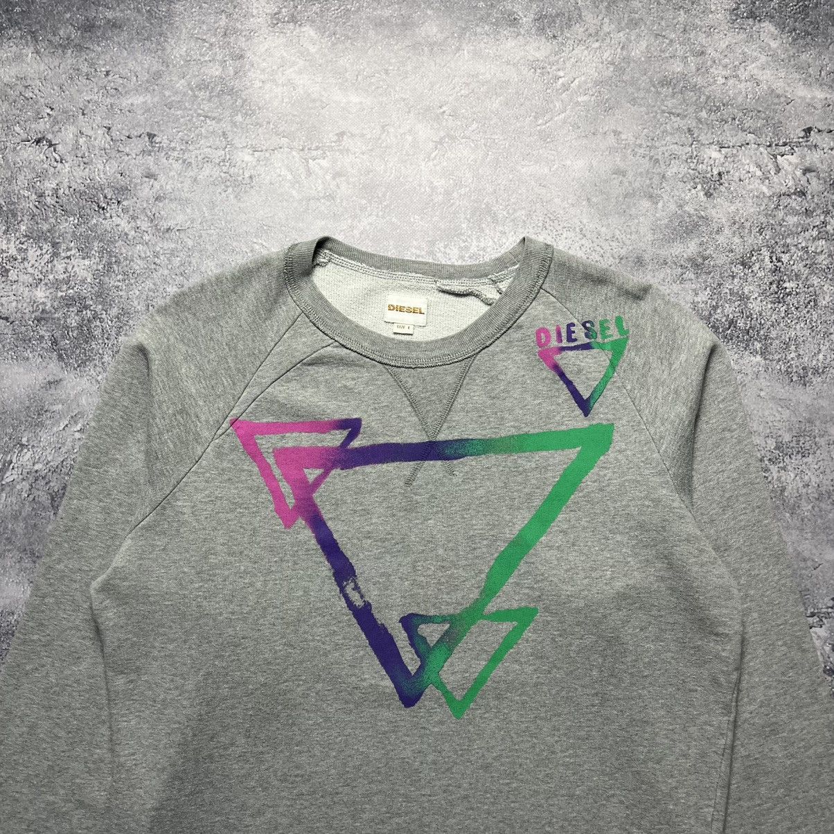 Diesel Vintage Diesel Big Central Logo Sweatshirt Streetwear Y2K Size US L / EU 52-54 / 3 - 2 Thumbnail