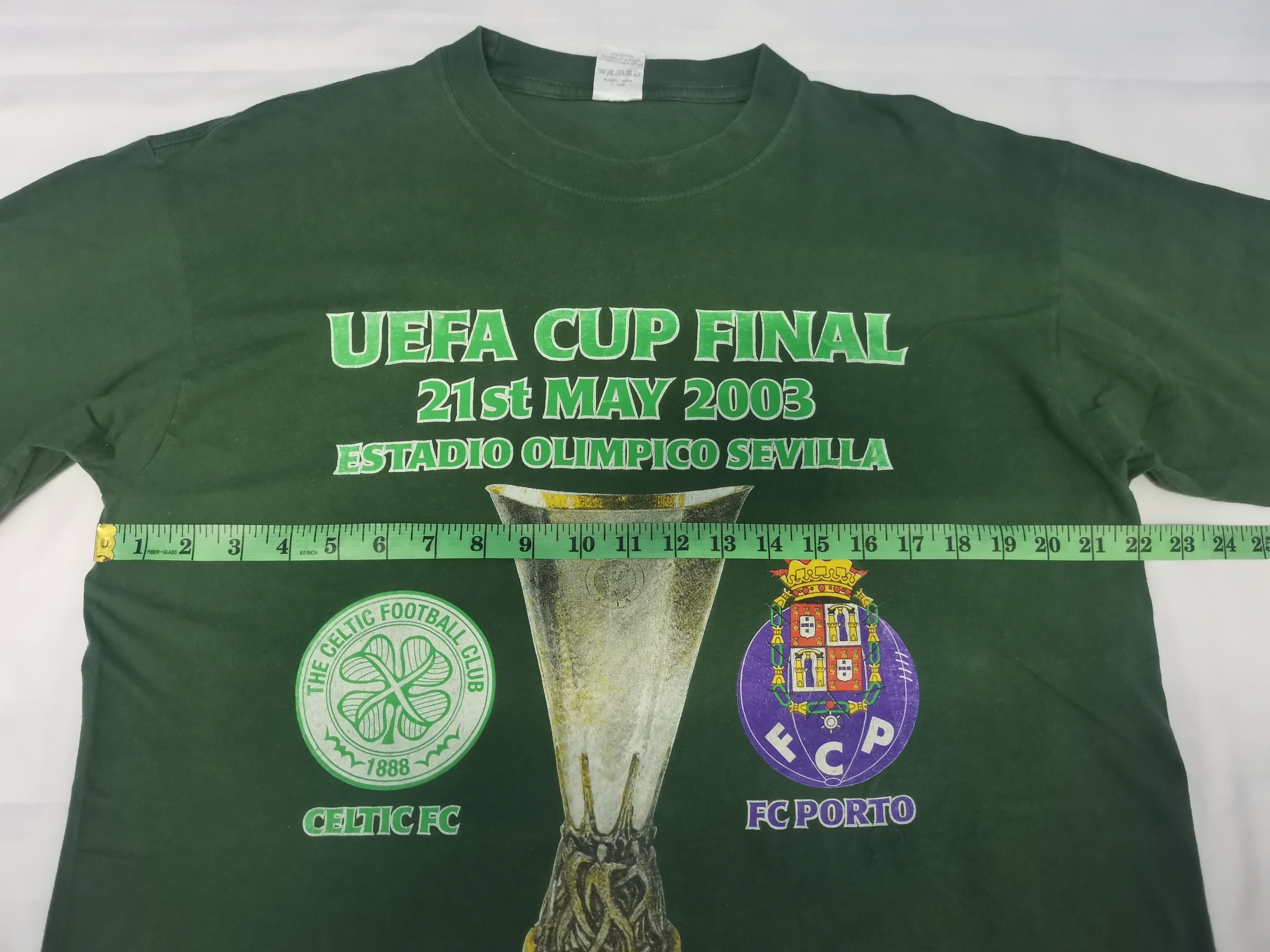 UEFA Vintage UEFA CUP FINAL 2003 Football Tee Celtic Porto Size US L / EU 52-54 / 3 - 7 Thumbnail