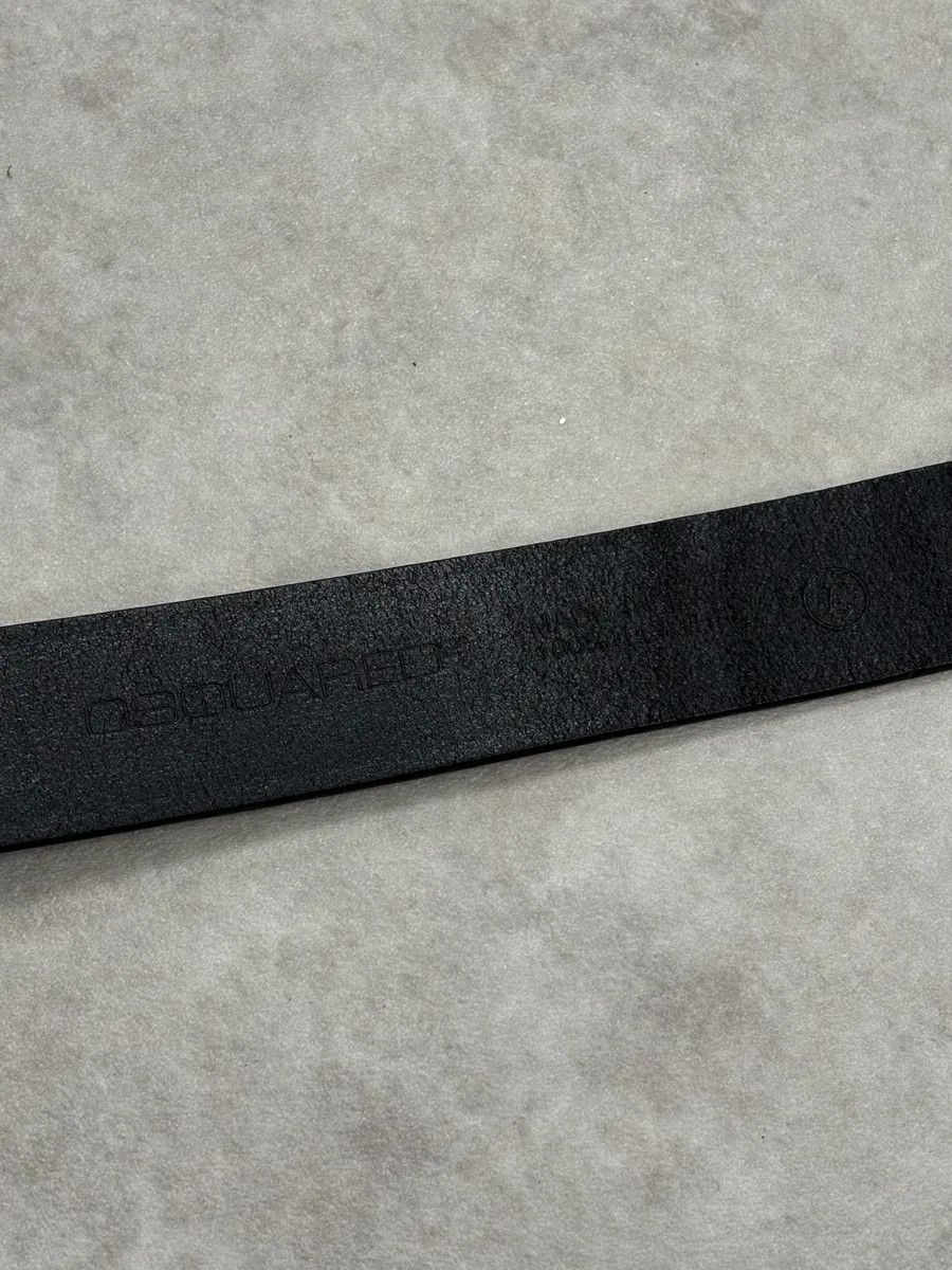 Dsquared2 2000s Dsquared2 Silouhette Bordeaux Buckle Black Leather Belt Size ONE SIZE - 9 Thumbnail