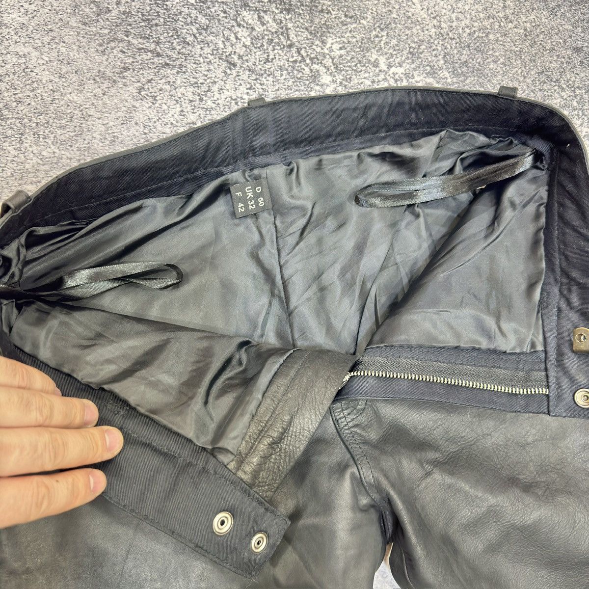 Genuine Leather Held The Emotion Black Genuine Leather Pants 32 size M Size US 32 / EU 48 - 7 Thumbnail