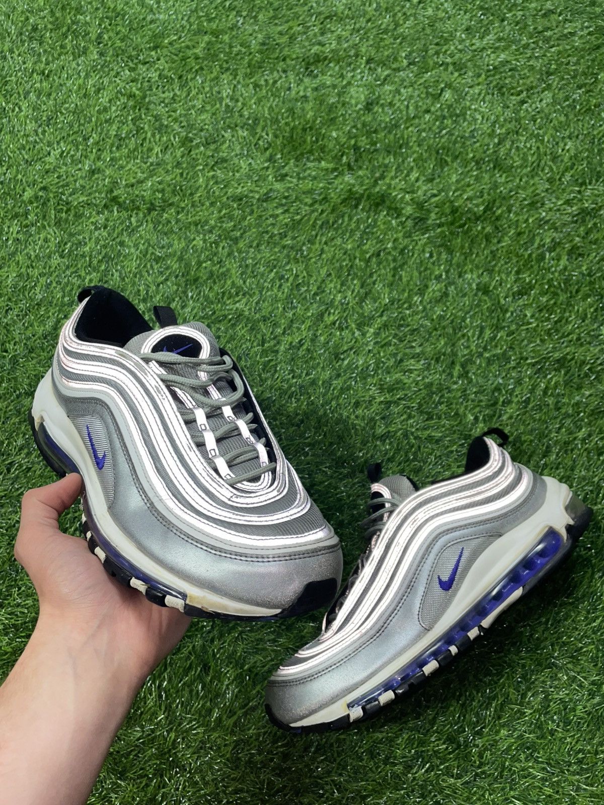 Nike Nike Air Max 97 Silver Violet Size 10.5 Size US 10.5 / EU 43-44 - 1 Thumbnail