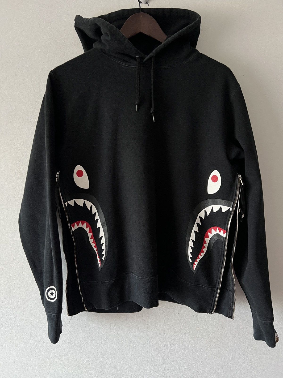 Bape 🔥🔥 Bape Side Zip Shark Pullover Hoodie Size US M / EU 48-50 / 2 - 2 Thumbnail