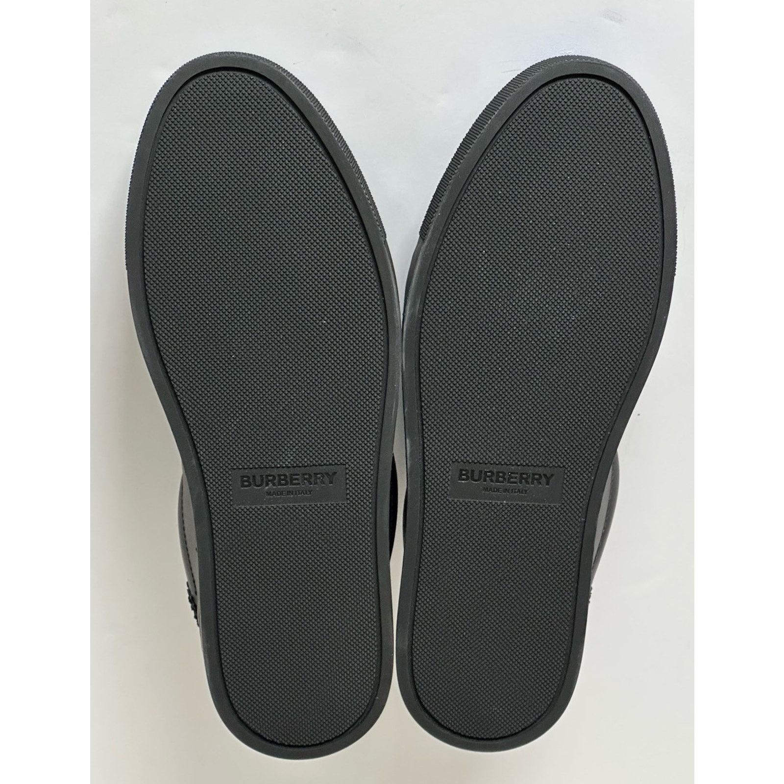 Burberry Burberry Leather Sneakers Black/IP Check 7.5 US 8075375 Size US 7.5 / EU 40-41 - 15 Thumbnail