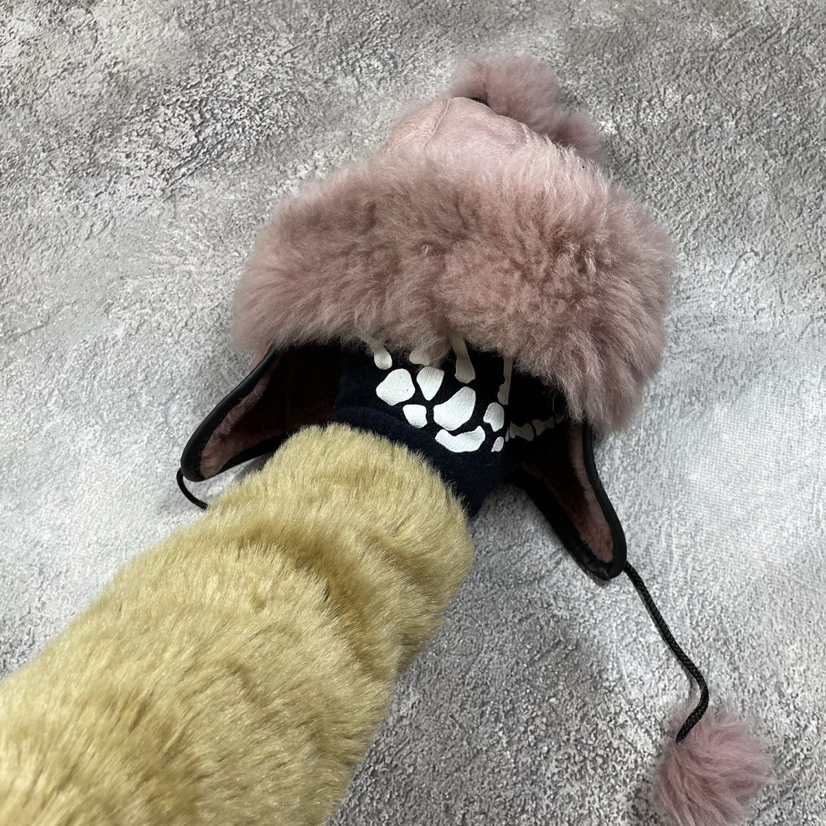 Vintage Vintage 90s Mohair Beanie Ushanka Faux Fur Grunge Tapered OS Size ONE SIZE - 1 Thumbnail