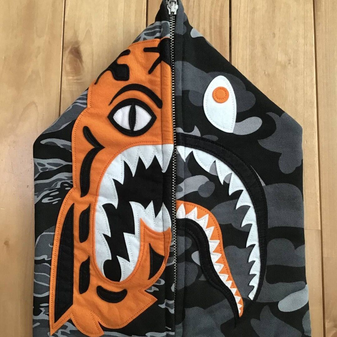 Bape × Undefeated BAPE × Undefeated Tiger Shark full zip Hoodie a bathing ape Size US XL / EU 56 / 4 - 3 Thumbnail