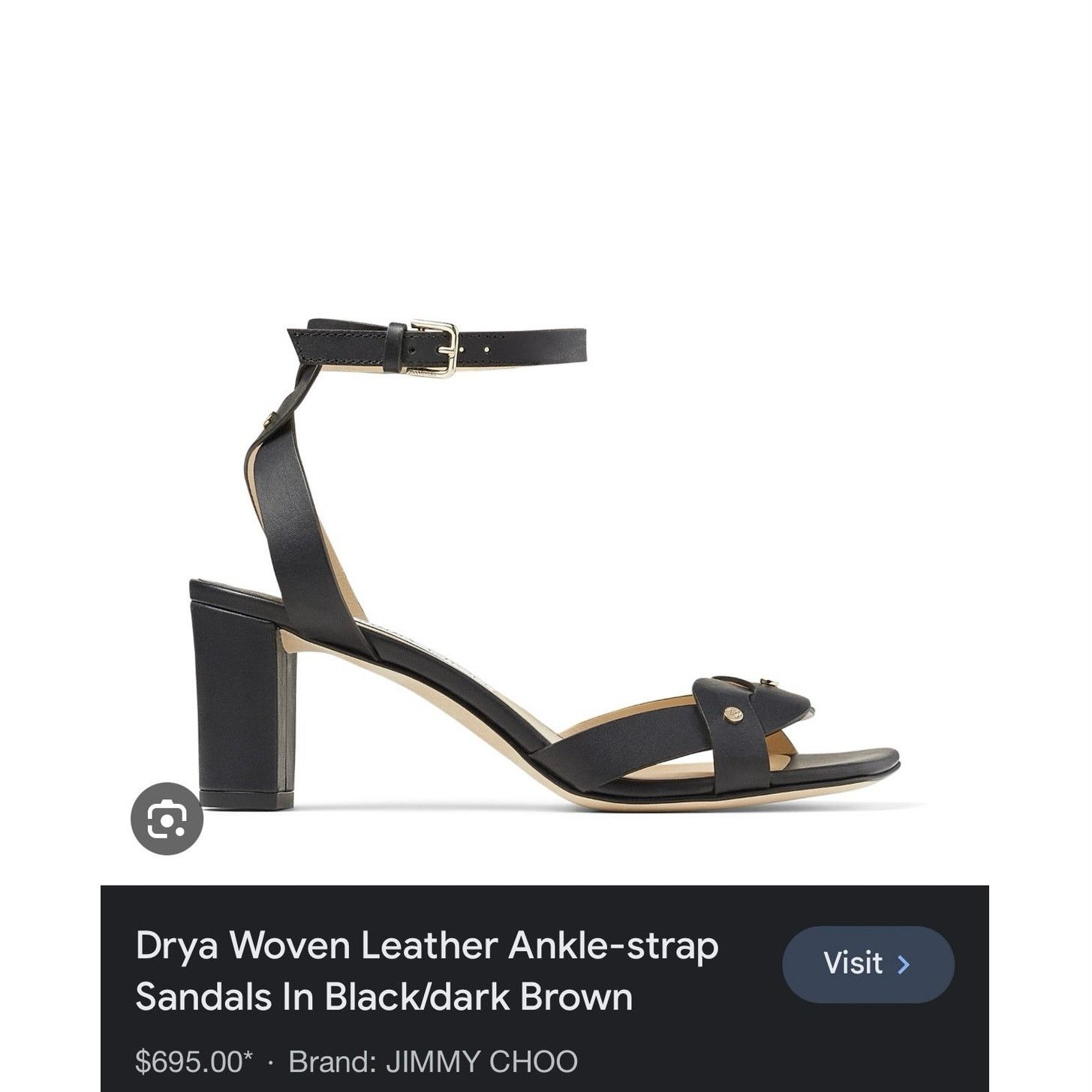 Jimmy Choo Jimmy Choo Drya 65 Leather Sandals sz. 38.5 EU Size US 8.5 / IT 38.5 - 14 Thumbnail