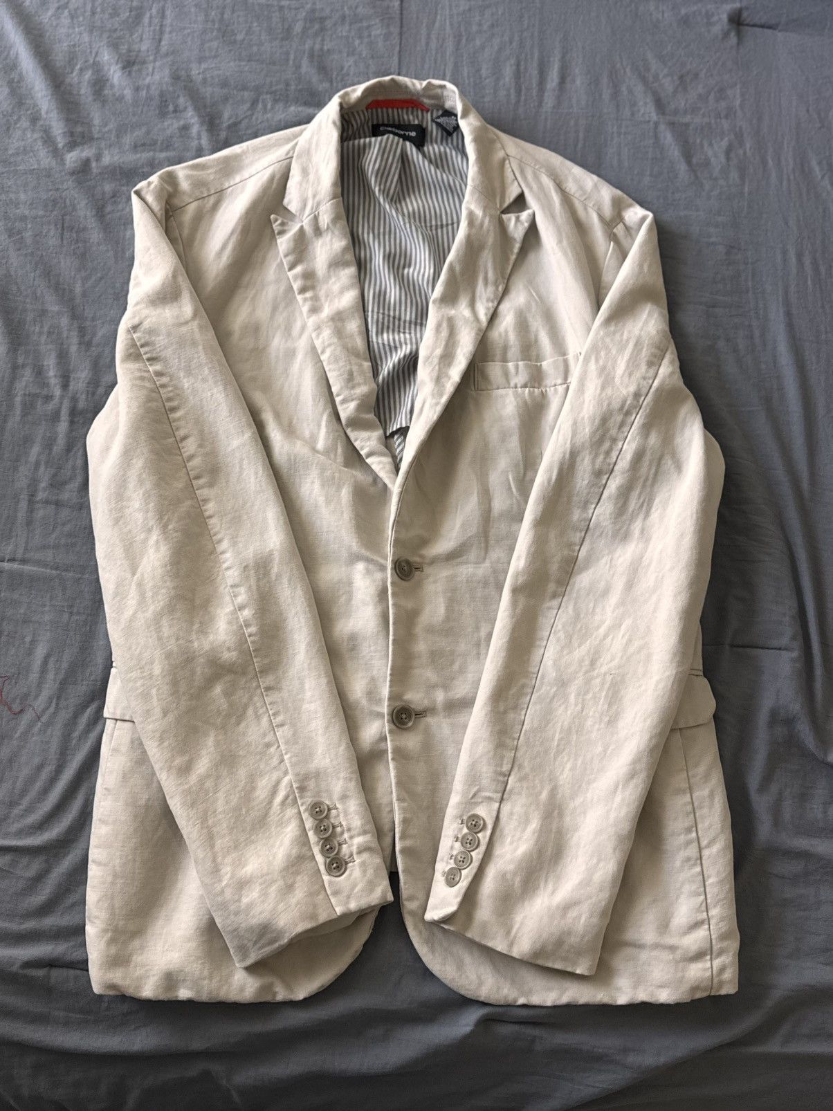 Liz Claiborne × Vintage Claiborne Blazer beige formal Size 42L - 1 Thumbnail