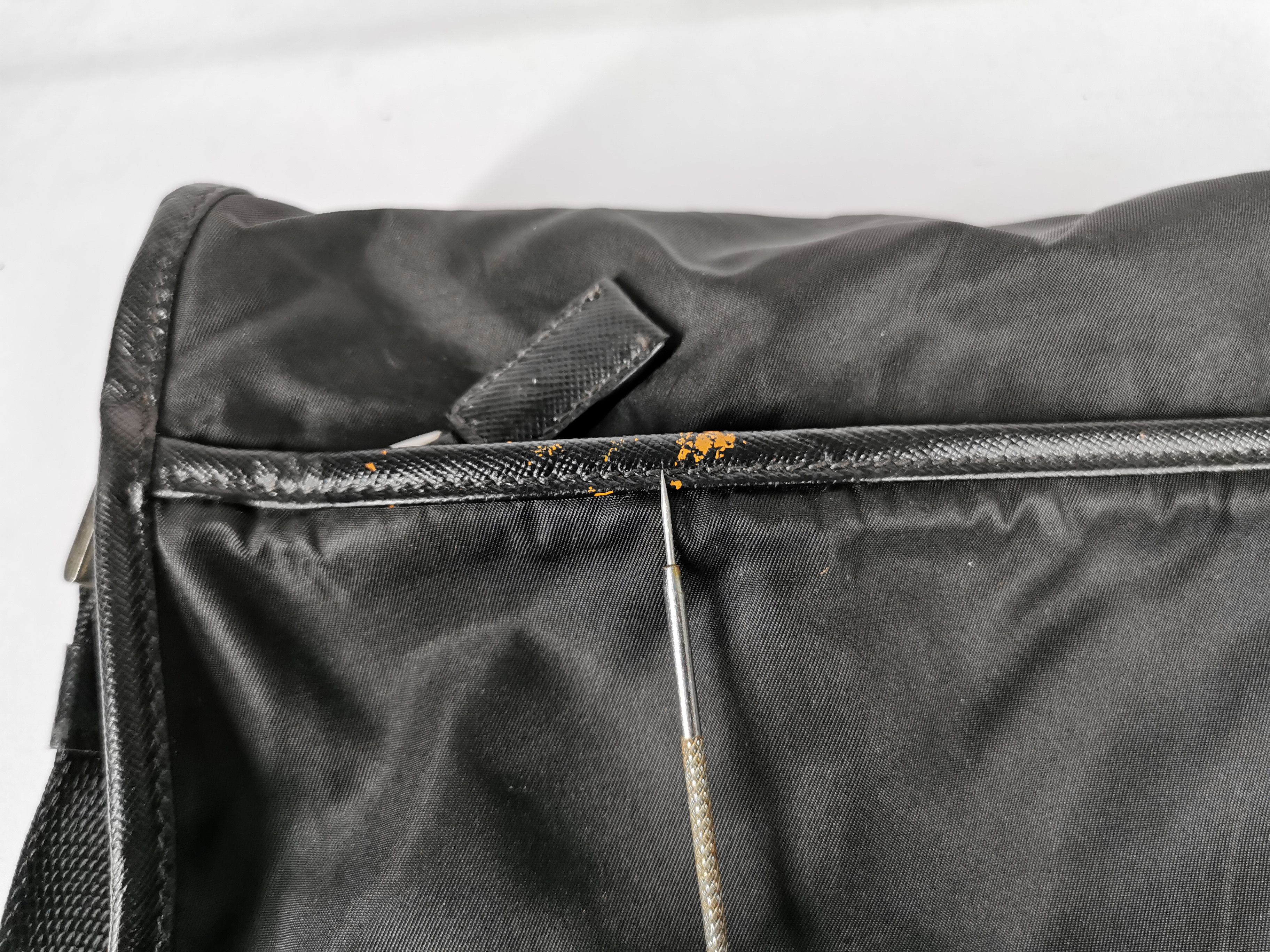 Prada Prada Messenger Tessuto Black Nylon Crossbody Shoulder Bag Size ONE SIZE - 10 Thumbnail