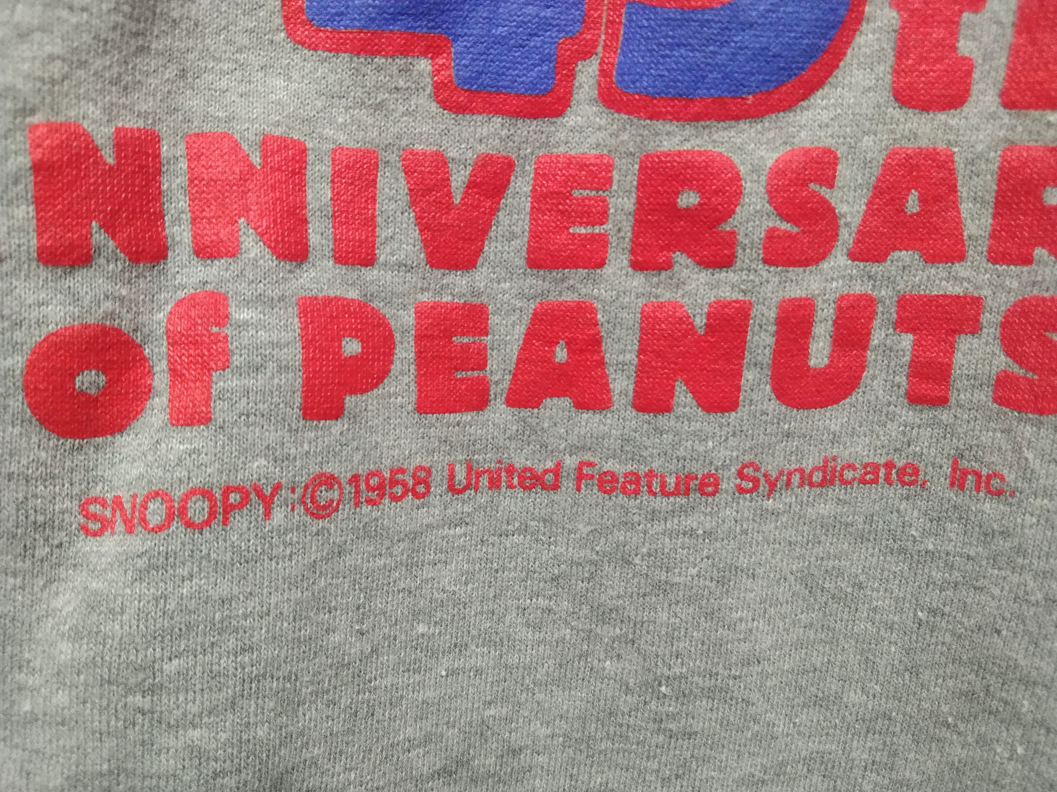 Peanuts × Vintage Vintage Snoopy The 45th Anniversary Of Peanuts Sweatshirt Size US M / EU 48-50 / 2 - 7 Thumbnail