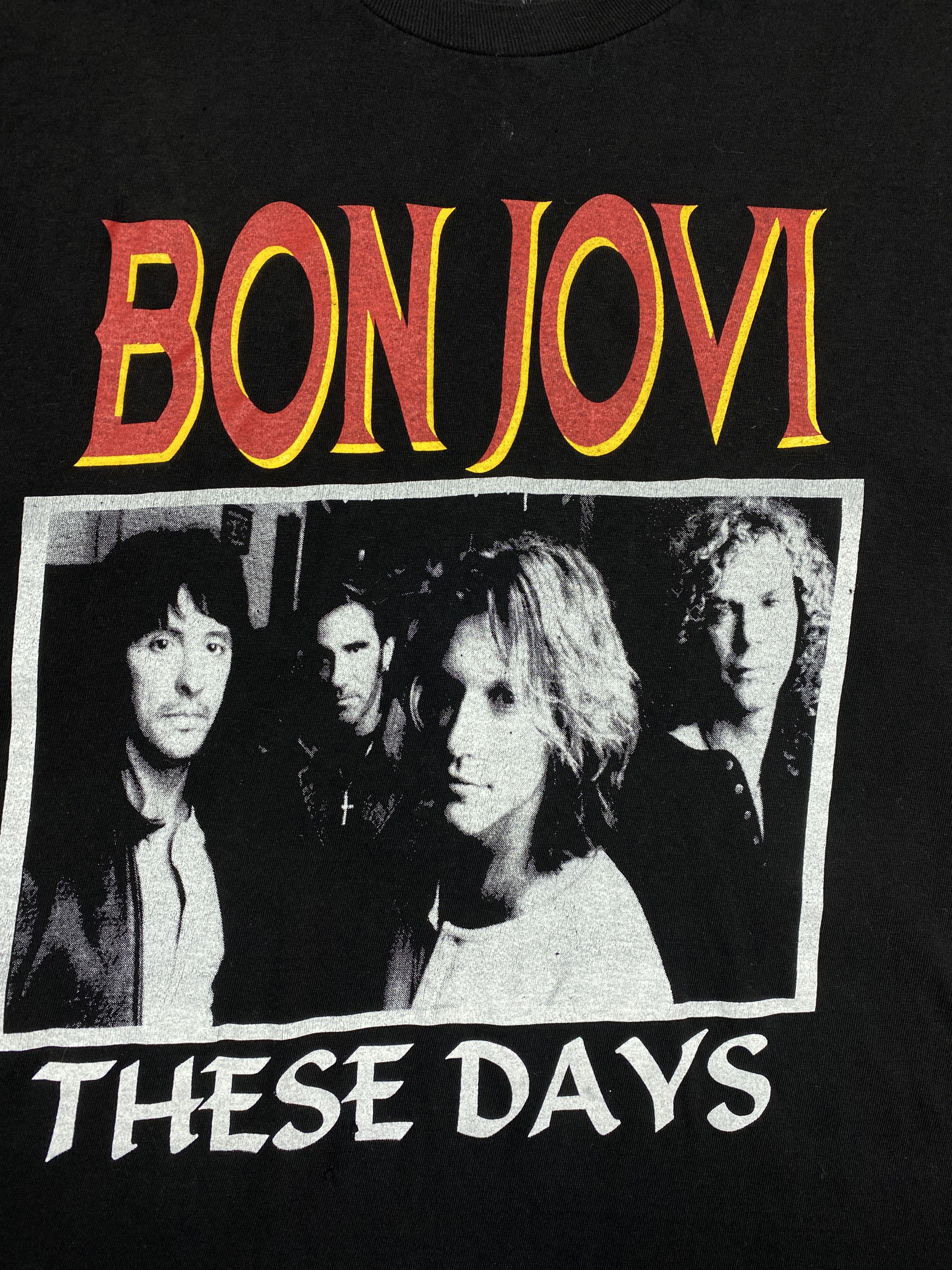 Bon Jovi × Vintage Bon Jovi Vintage 1995 Rock Band Tour T-Shirt Size US XL / EU 56 / 4 - 3 Thumbnail