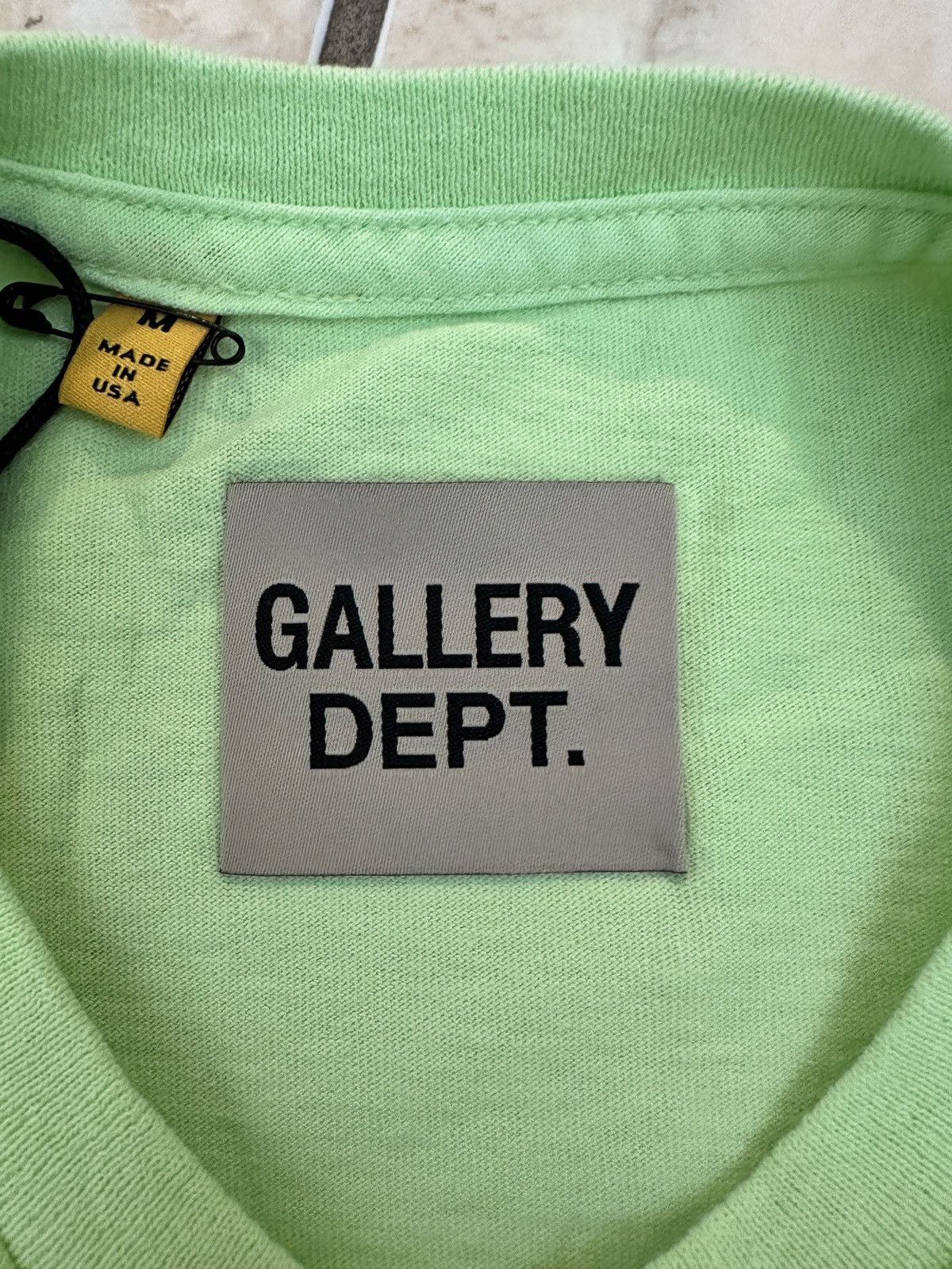Gallery Dept. Gallery Dept. Vintage Souvenir Logo “ Lime Green “ Size US M / EU 48-50 / 2 - 4 Thumbnail