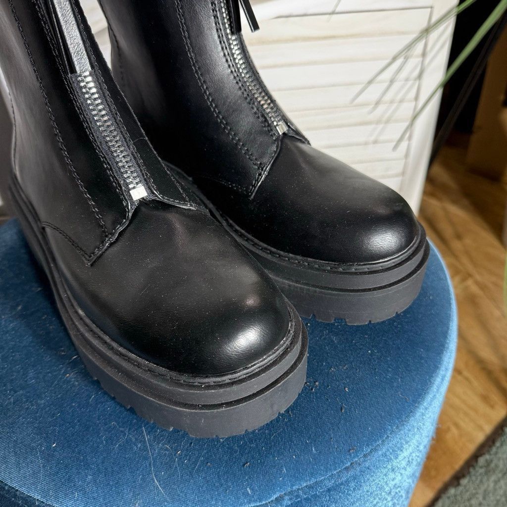 Arizona Jean Co. NWT women's Xander block heel motorcycle combat boots sz 9 Size US 9 / IT 39 - 5 Thumbnail