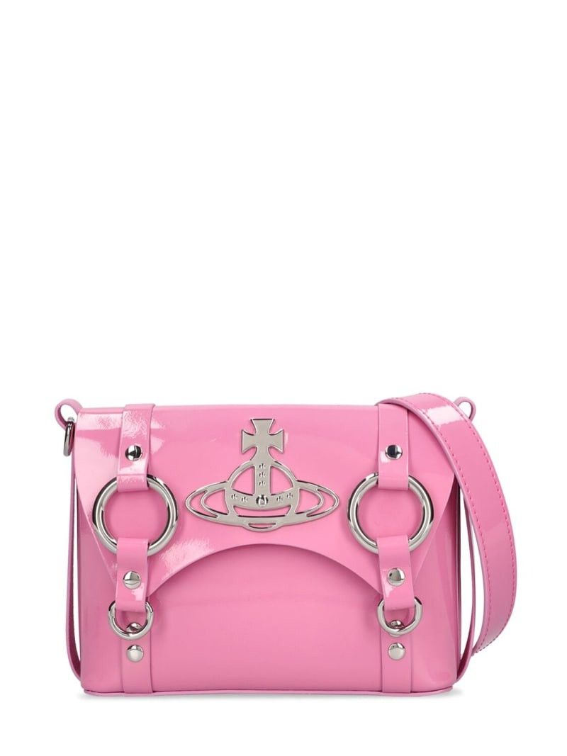 Vivienne Westwood o1f1d3z0825 Size: OS / Kim Patent Leather Crossbody Bag Pink Size ONE SIZE - 1 Thumbnail