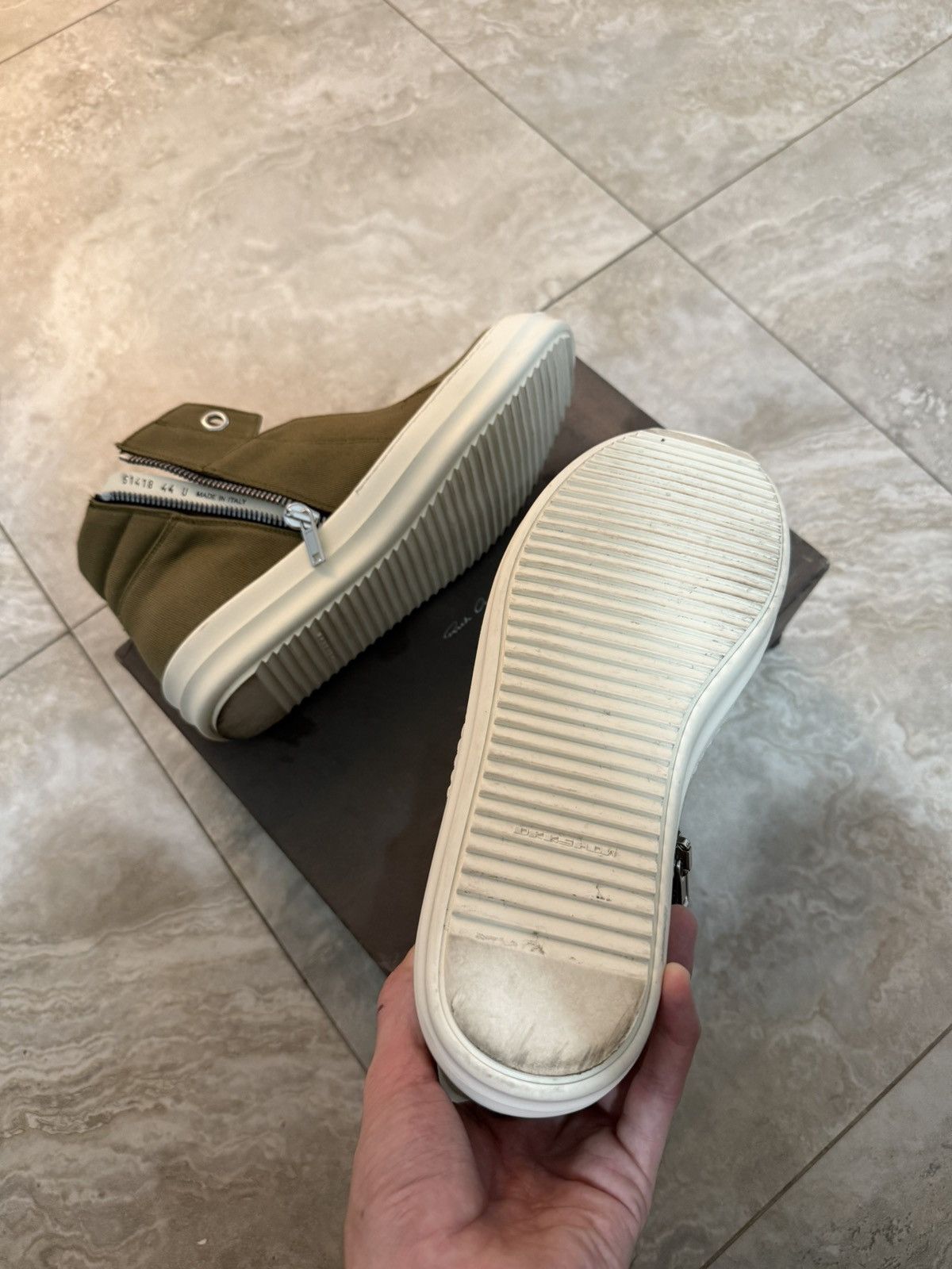Rick Owens Island Dunk Rick Owen’s Mid Top Size US 11 / EU 44 - 10 Thumbnail
