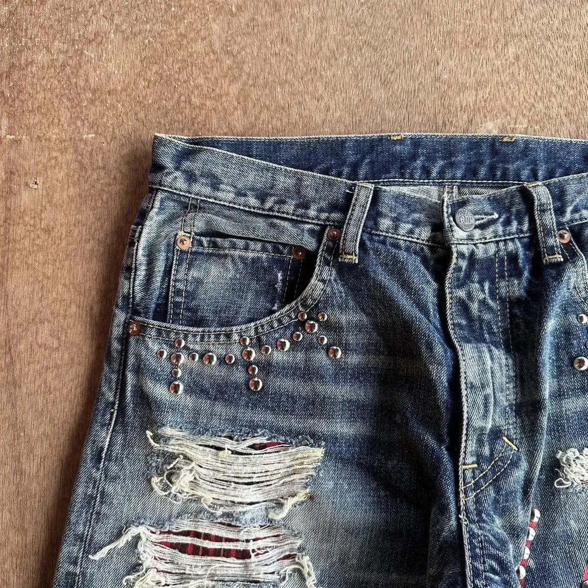 Seditionaries STEALS💥RNA JAPAN Jeans Spike/Studded Distressed Denim Pants Size US 32 / EU 48 - 7 Thumbnail