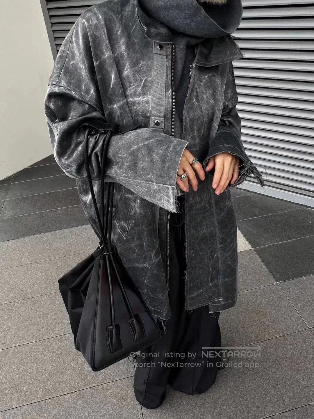 Other UENS Gray Frayed Design Unisex Coat. Size US M / EU 48-50 / 2 - 2 Thumbnail