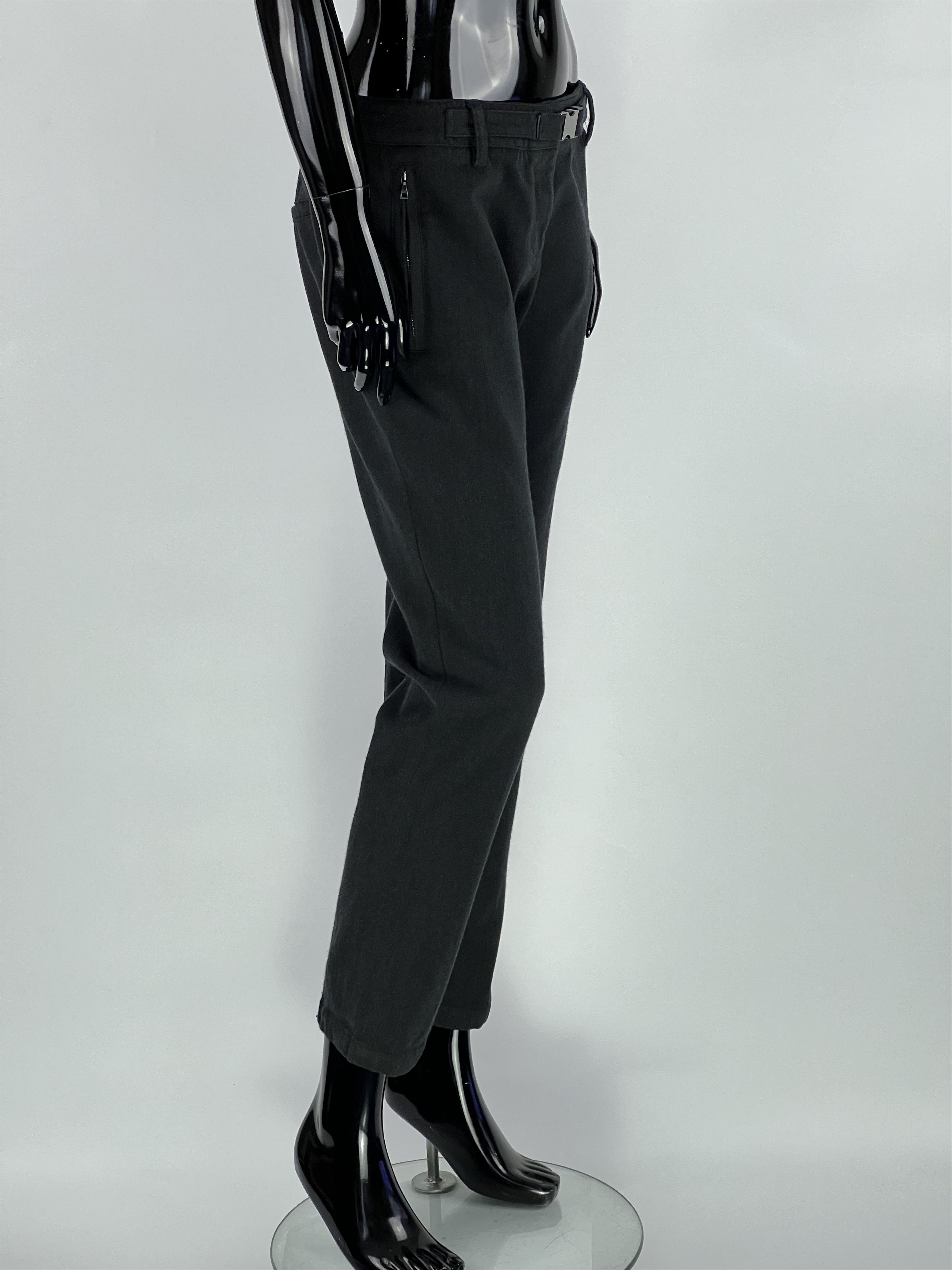Prada Prada Wool Belted Pants Size 32" / US 10 / IT 46 - 2 Thumbnail