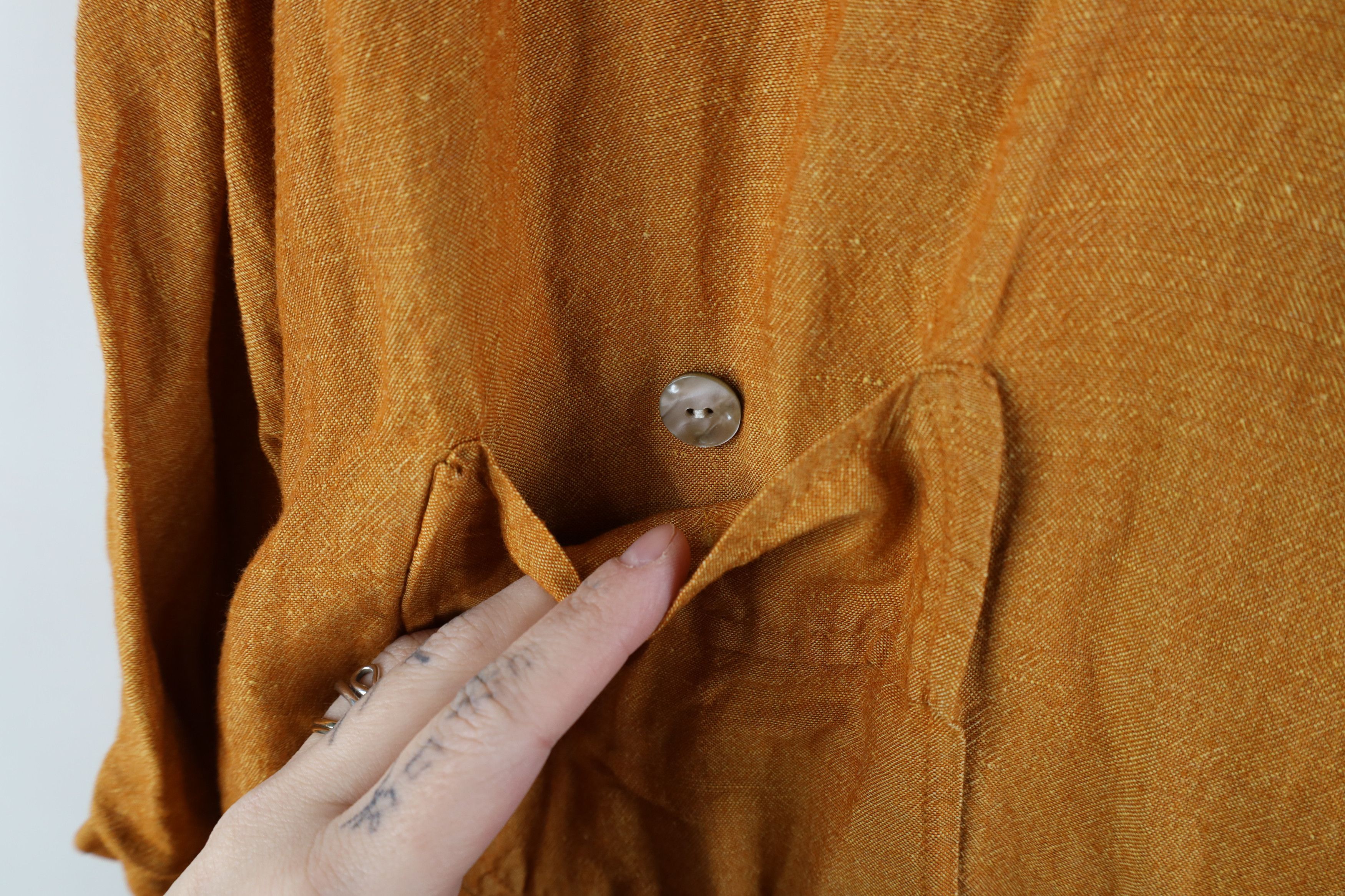 Enyce × Vintage Vintage 90s Y2K Enyce Blend Baggy Collared Button Shirt Size US XXL / EU 58 / 5 - 5 Thumbnail