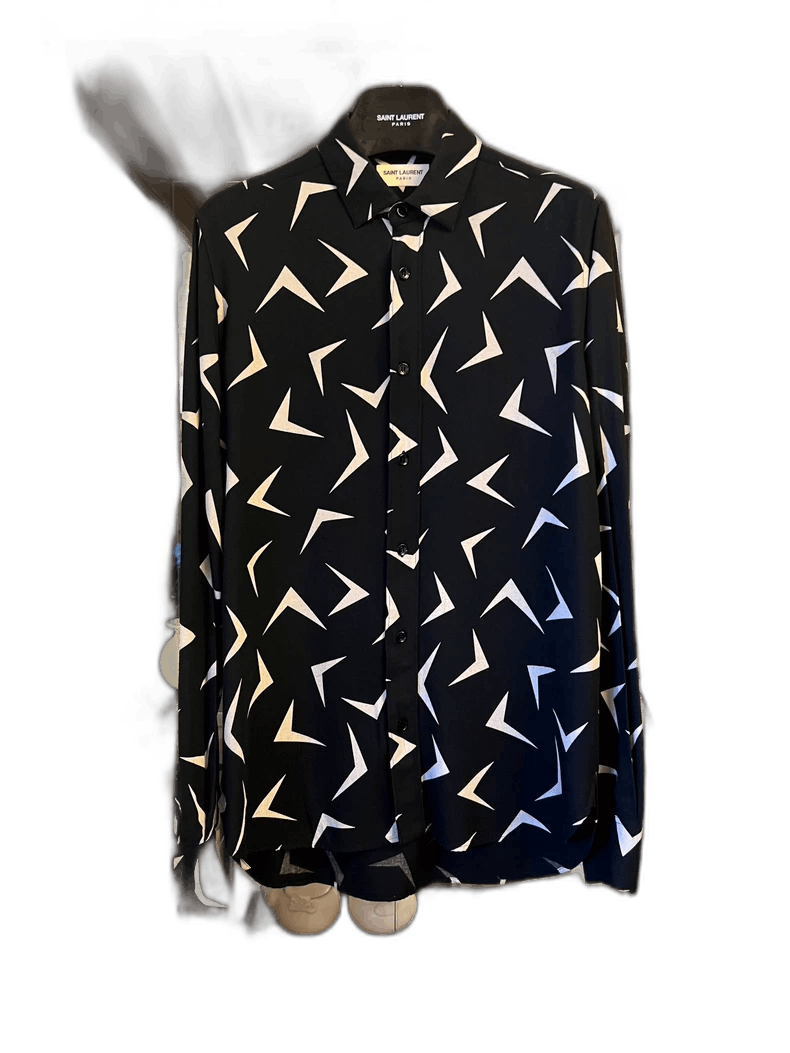 Yves Saint Laurent saint laurent 15fw black white shirt Size US S / EU 44-46 / 1 - 1 Thumbnail