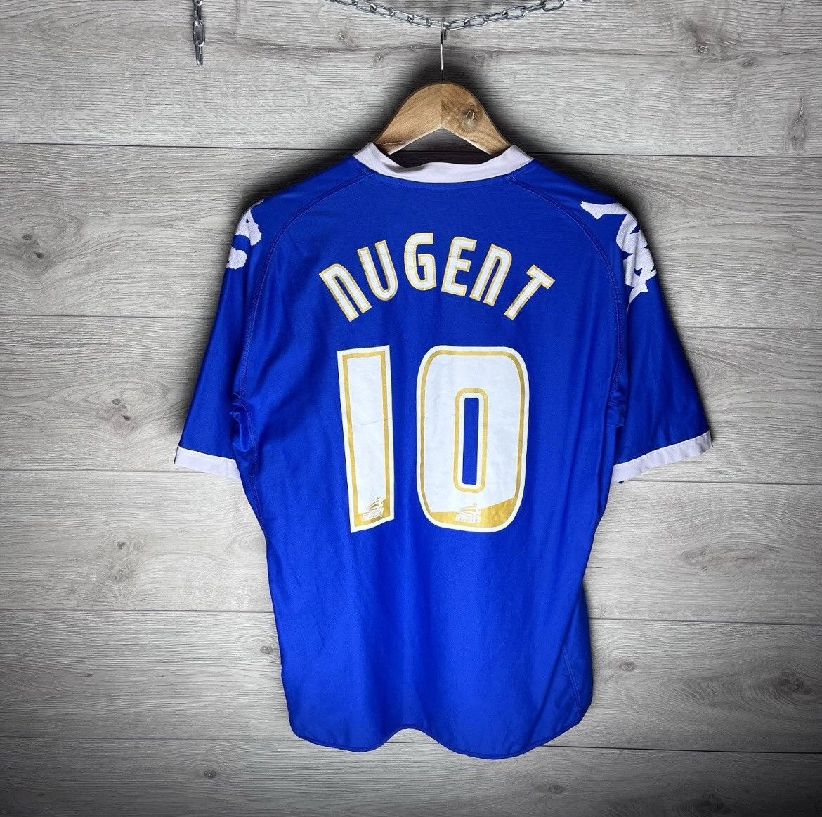 Kappa Vintage soccer jersey Portsmouth FC Kappa #10 NUGENT Size US M / EU 48-50 / 2 - 1 Thumbnail
