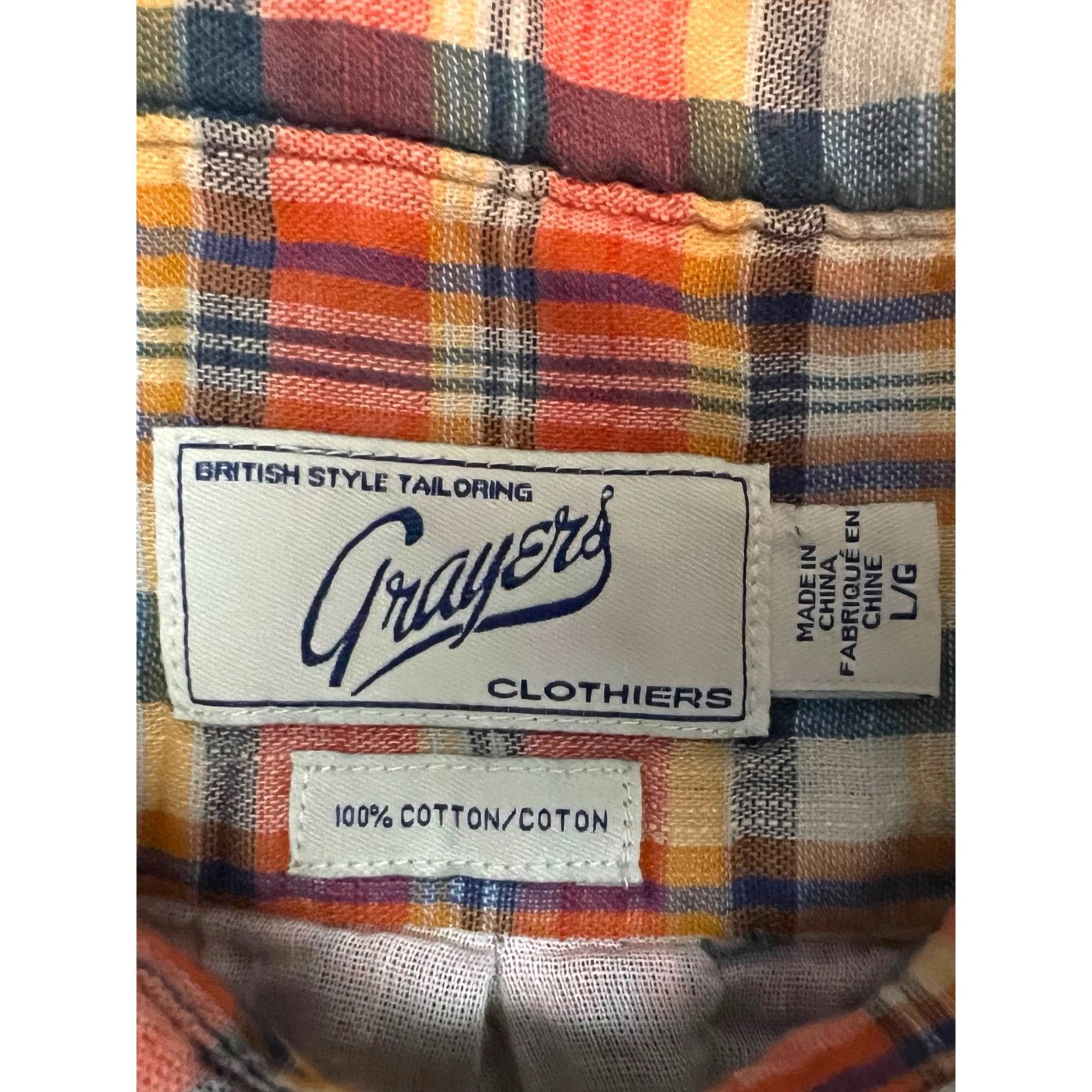 Grayers Grayers Plaid Button Down Shirt Large Long Sleeve Size US L / EU 52-54 / 3 - 3 Thumbnail