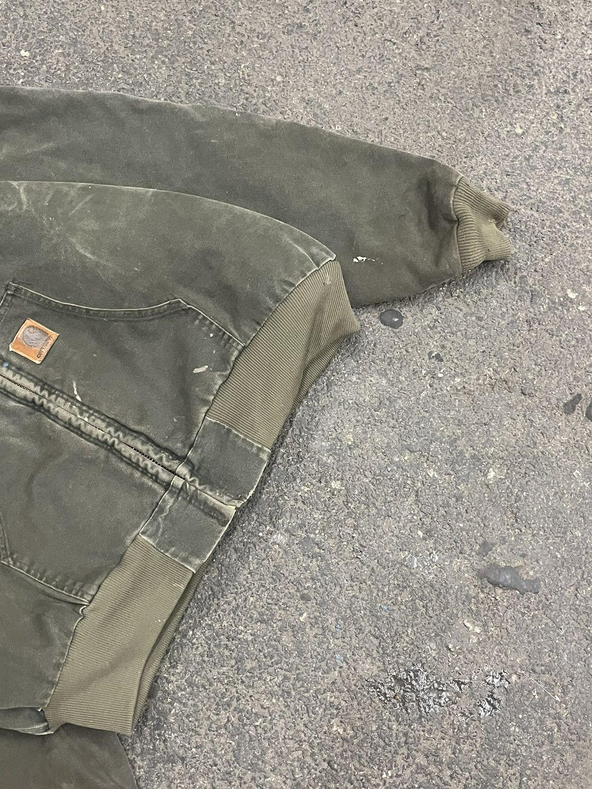 Carhartt × Vintage Carhartt moss/forest green faded hooded jacket hype rare Size US XL / EU 56 / 4 - 5 Thumbnail